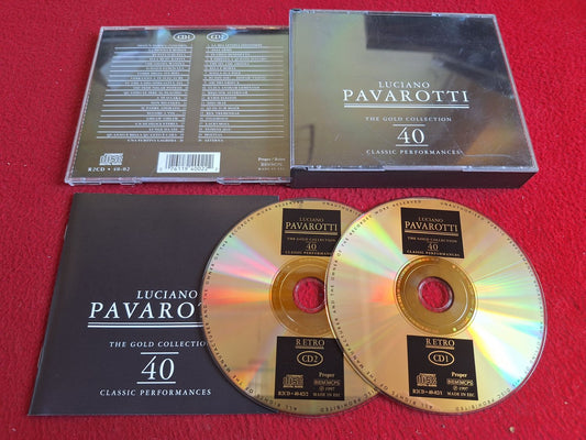 LUCIANO PAVAROTTI THE GOLD COLLECTION 40 CLASSIC PERFORMANCES CD BOX