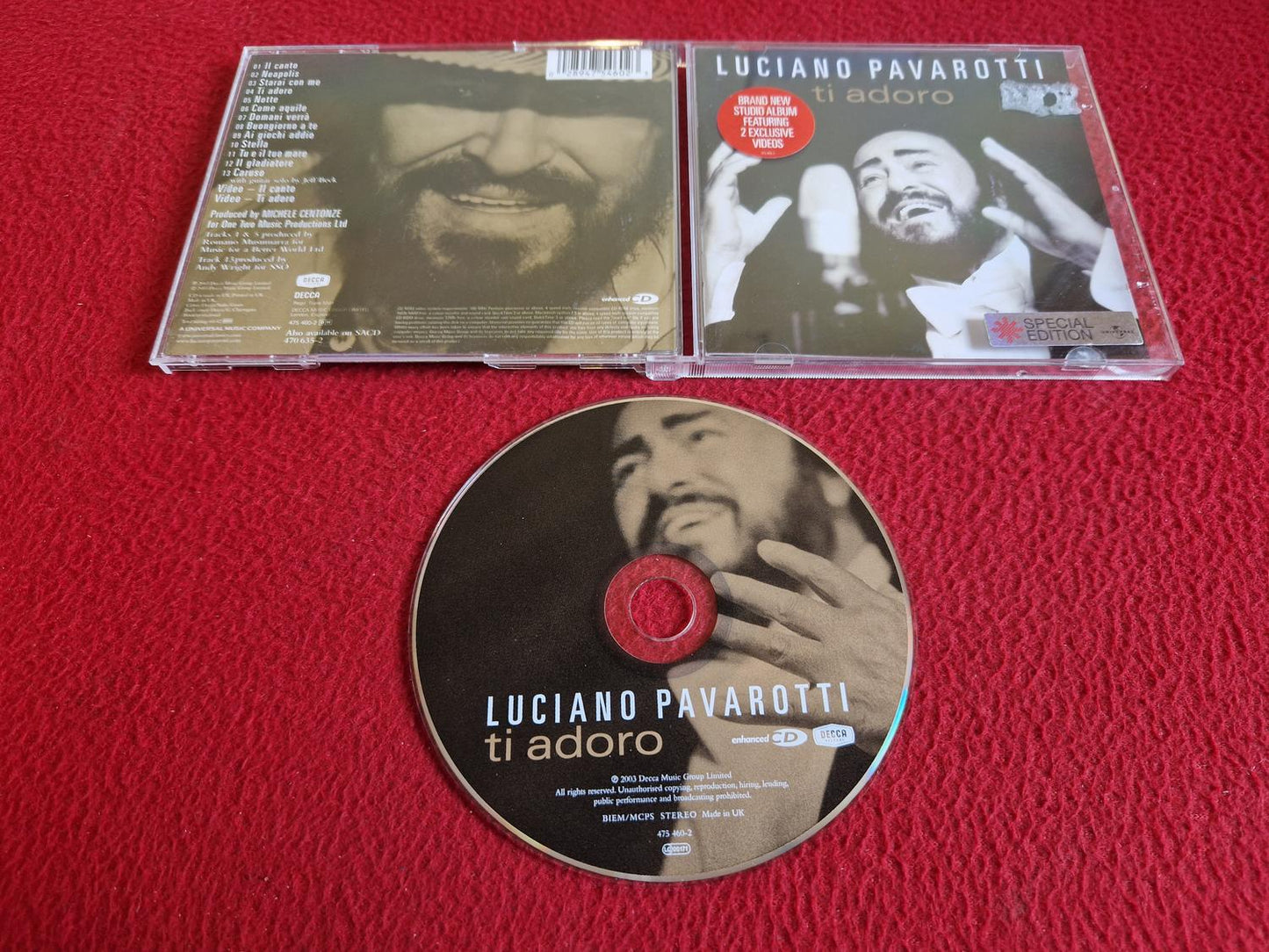 LUCIANO PAVAROTTI TI ADORO CD