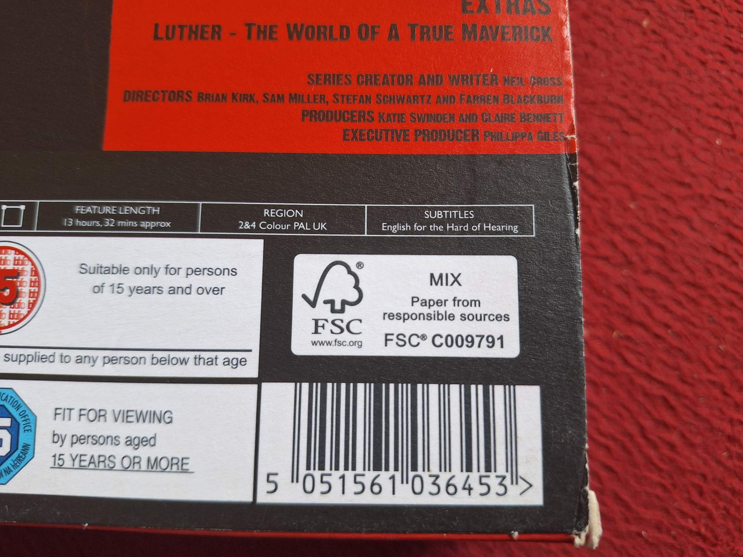 LUTHER SERIES 1  - 3 BOX DVD