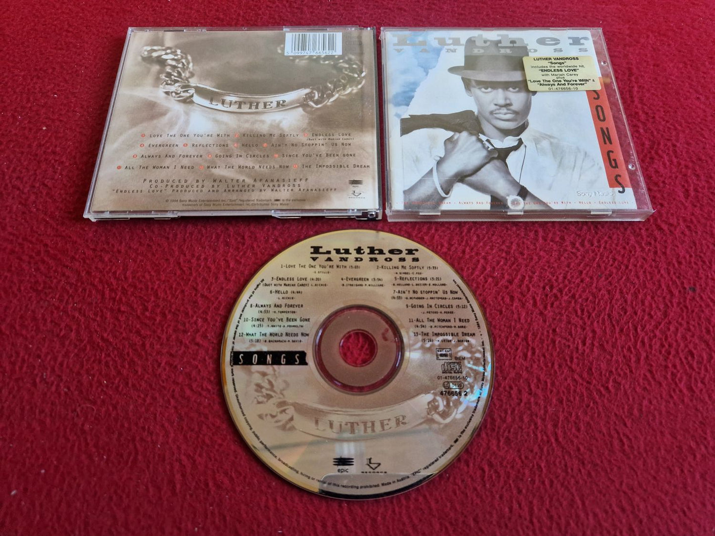 LUTHER VANDROSS SONGS CD