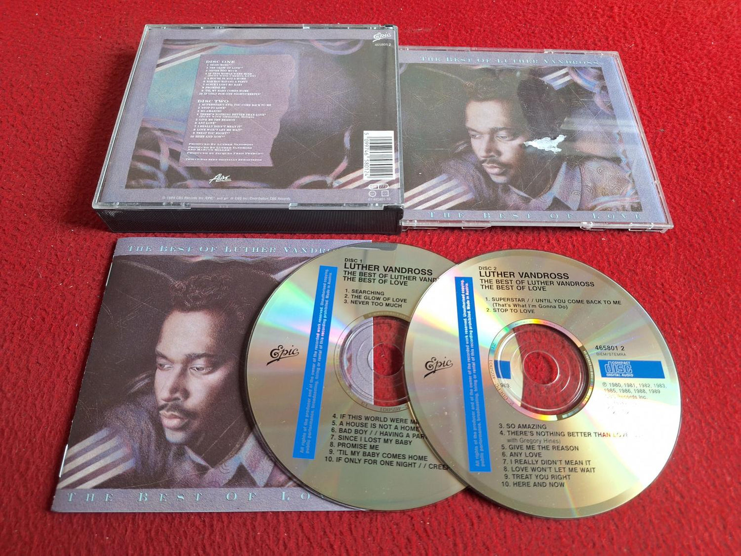 LUTHER VANDROSS THE BEST OF LUTHER VANDROSS / THE BEST OF LOVE CD BOX