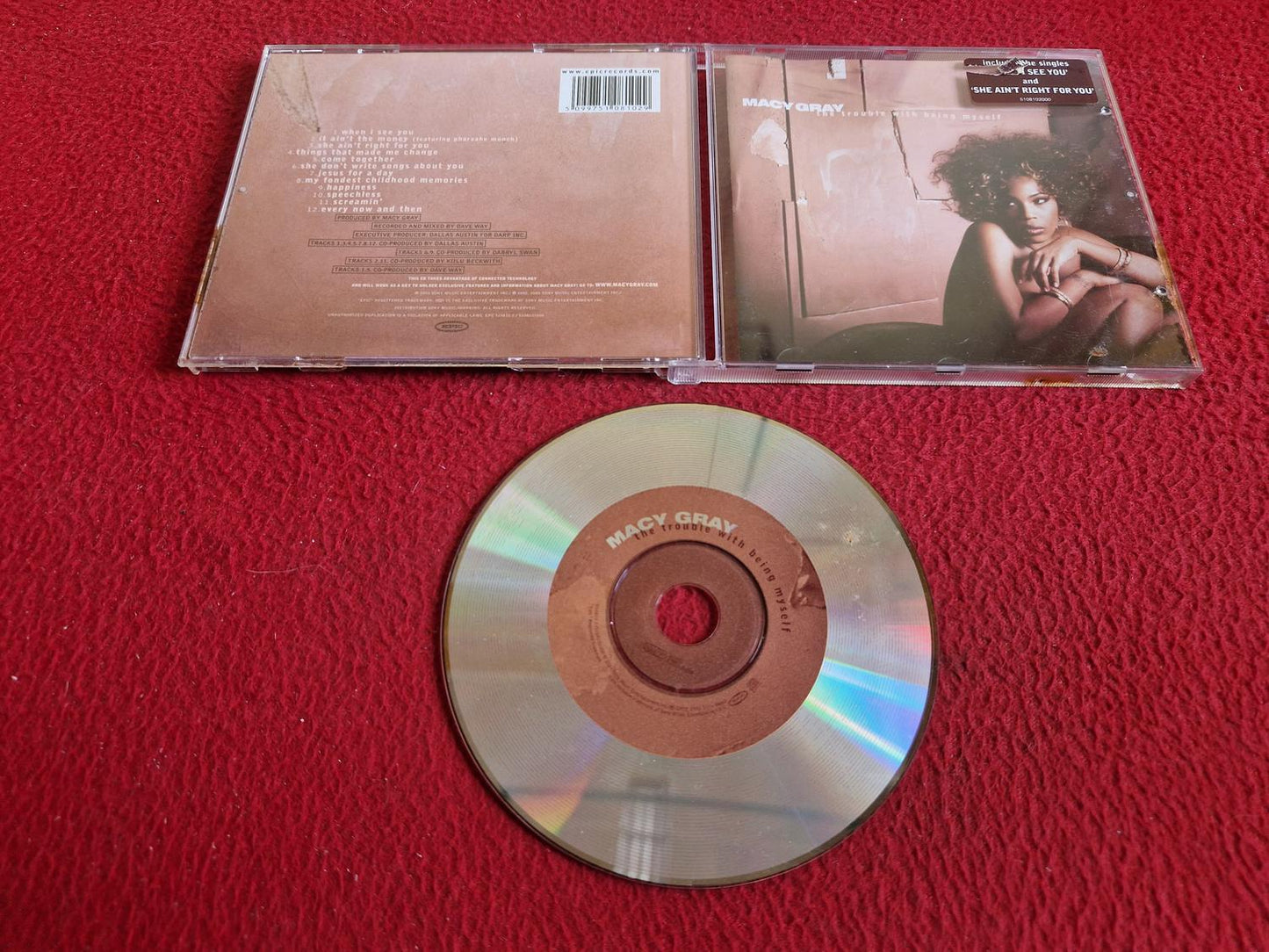 MACY GRAY THE TROUBLE WITH BEING MYSELF CD