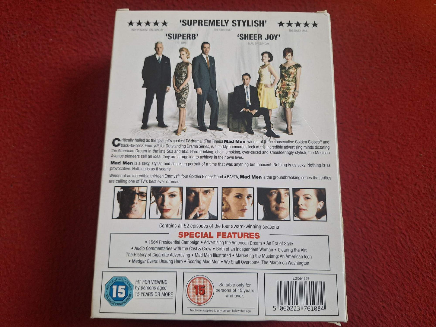 MAD MEN SEASON 1 - 4 BOX DVD