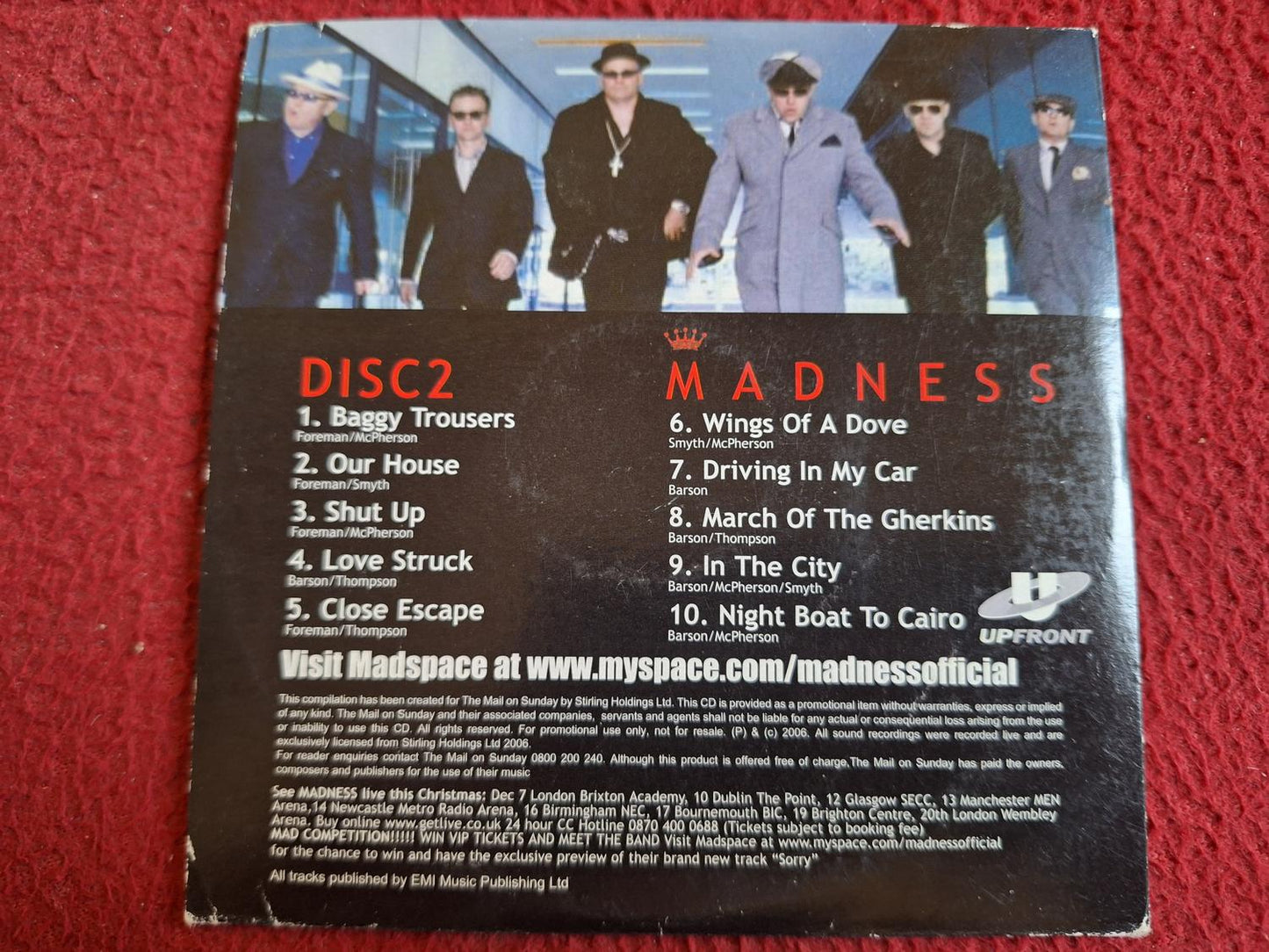MADNESS LIVE TO THE EDGE OF THE UNIVERSE AND BEYOND PART 2 [ DAILY MAIL ] CD