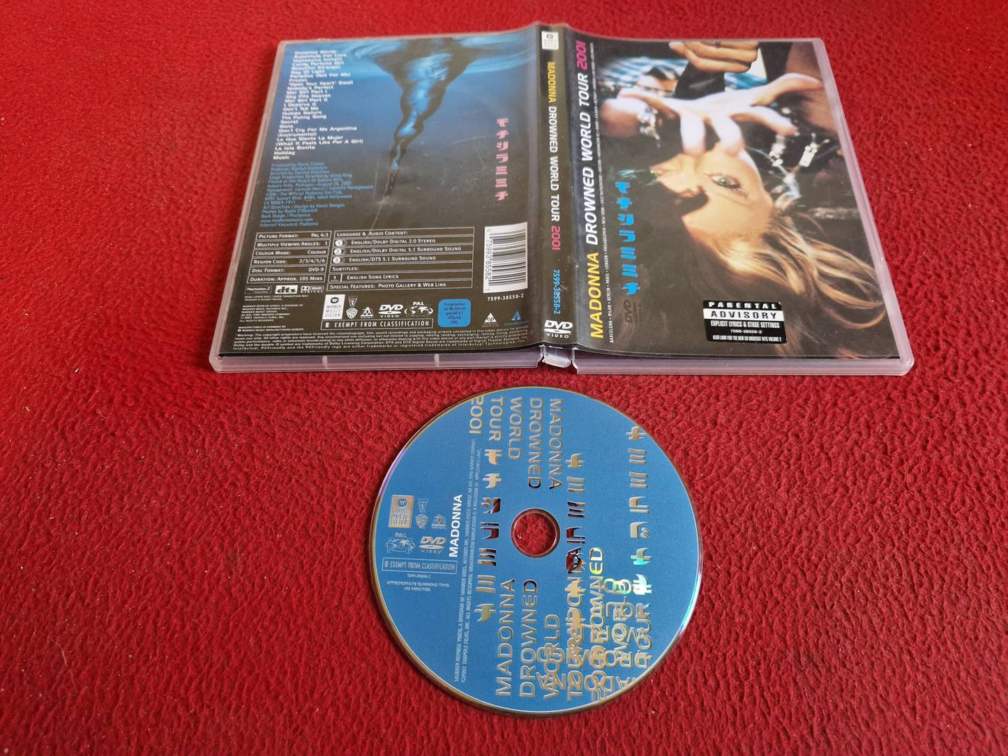 MADONNA DROWNED WORLD TOUR 2001 DVD