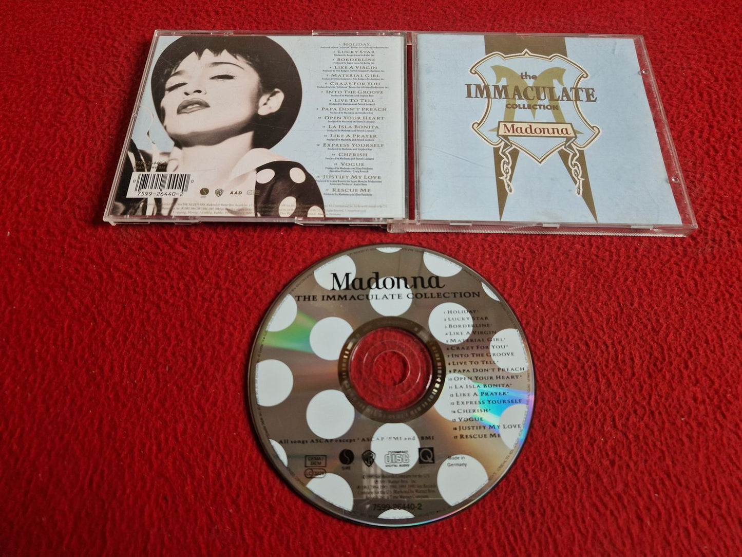 MADONNA THE IMMACULATE COLLECTION CD