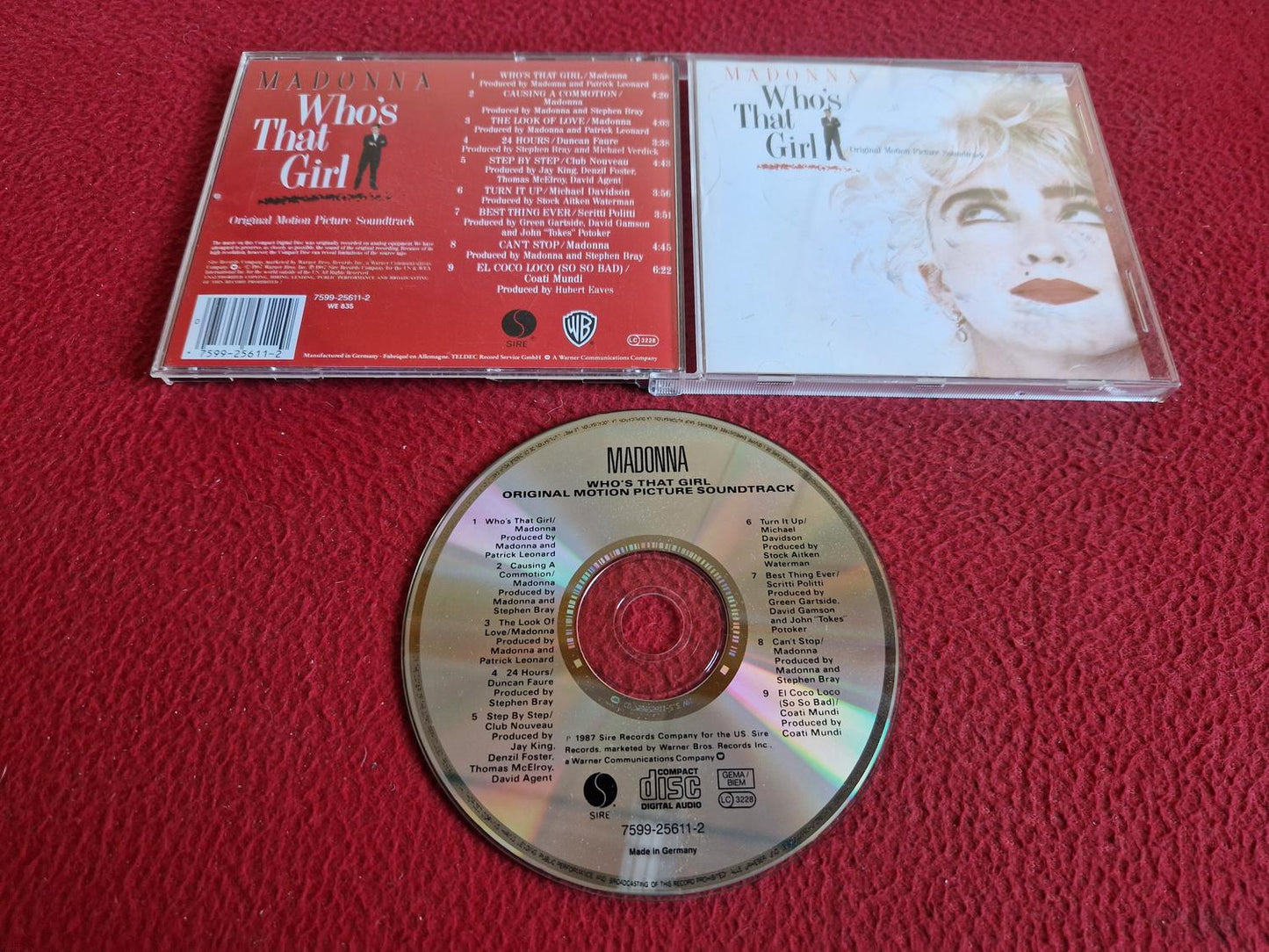 MADONNA WHO'S THAT GIRL SOUNDTRACK CD