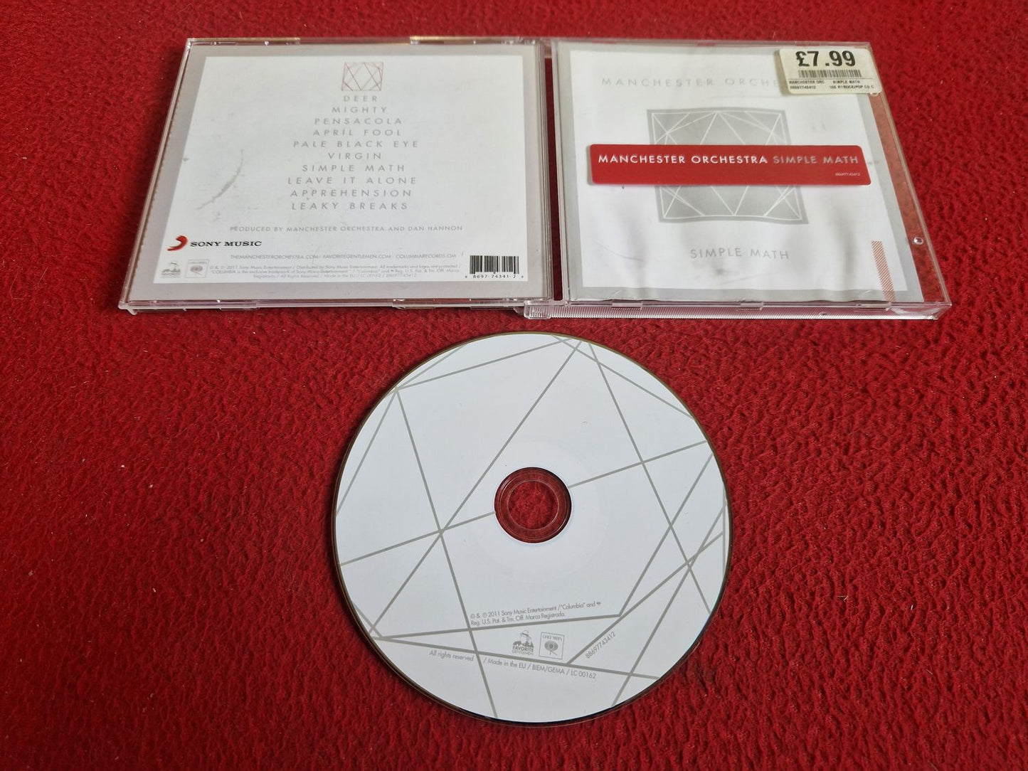 MANCHESTER ORCHESTRA SIMPLE MATH CD