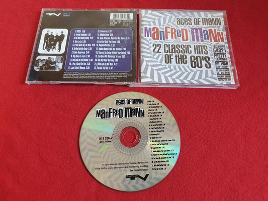 MANFRED MANN ACES OF MANN 22 CLASSIC HITS OF THE 60S till CD