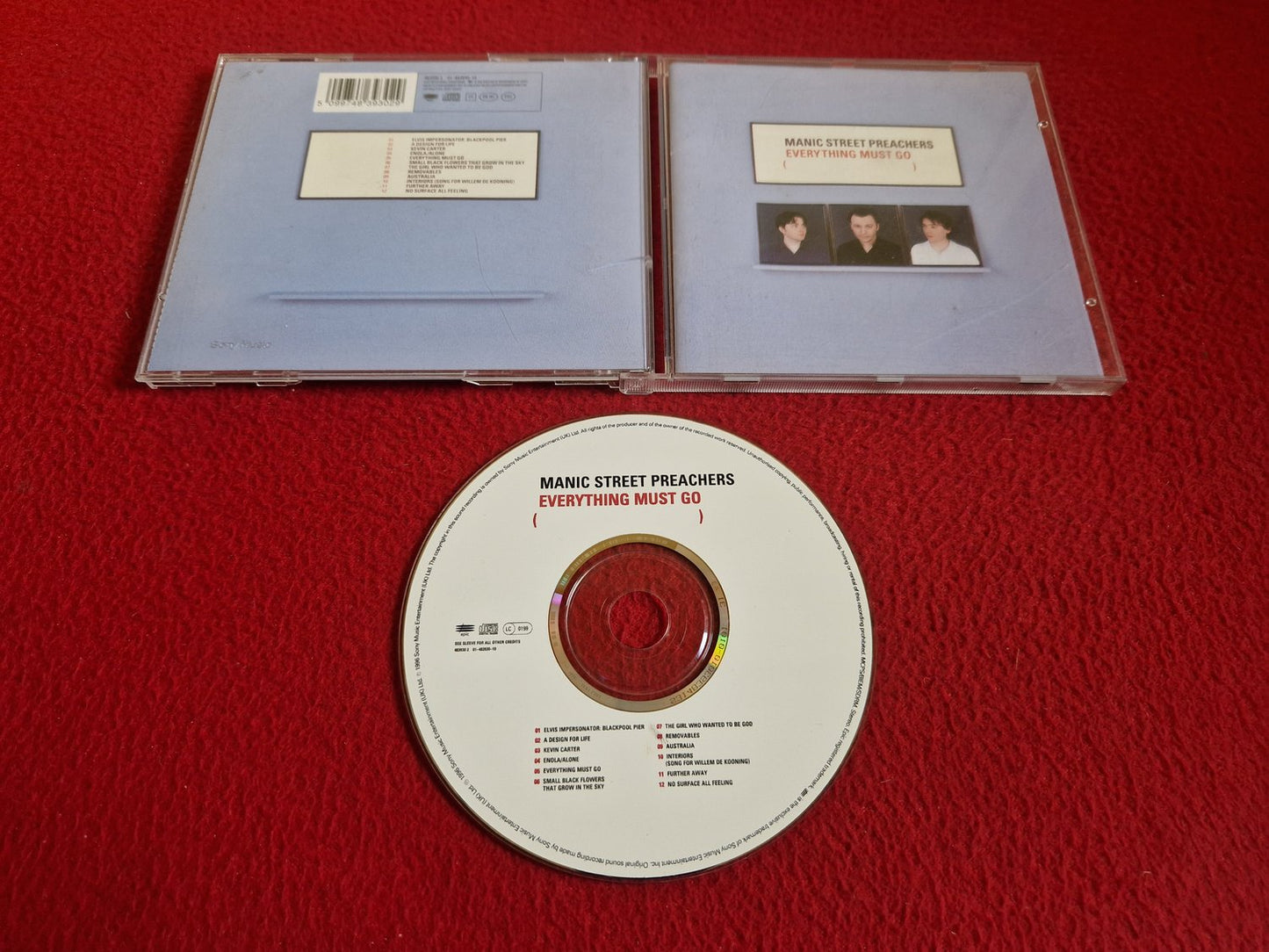 MANIC STREET PREACHERS EVERYTHING MUST GO CD