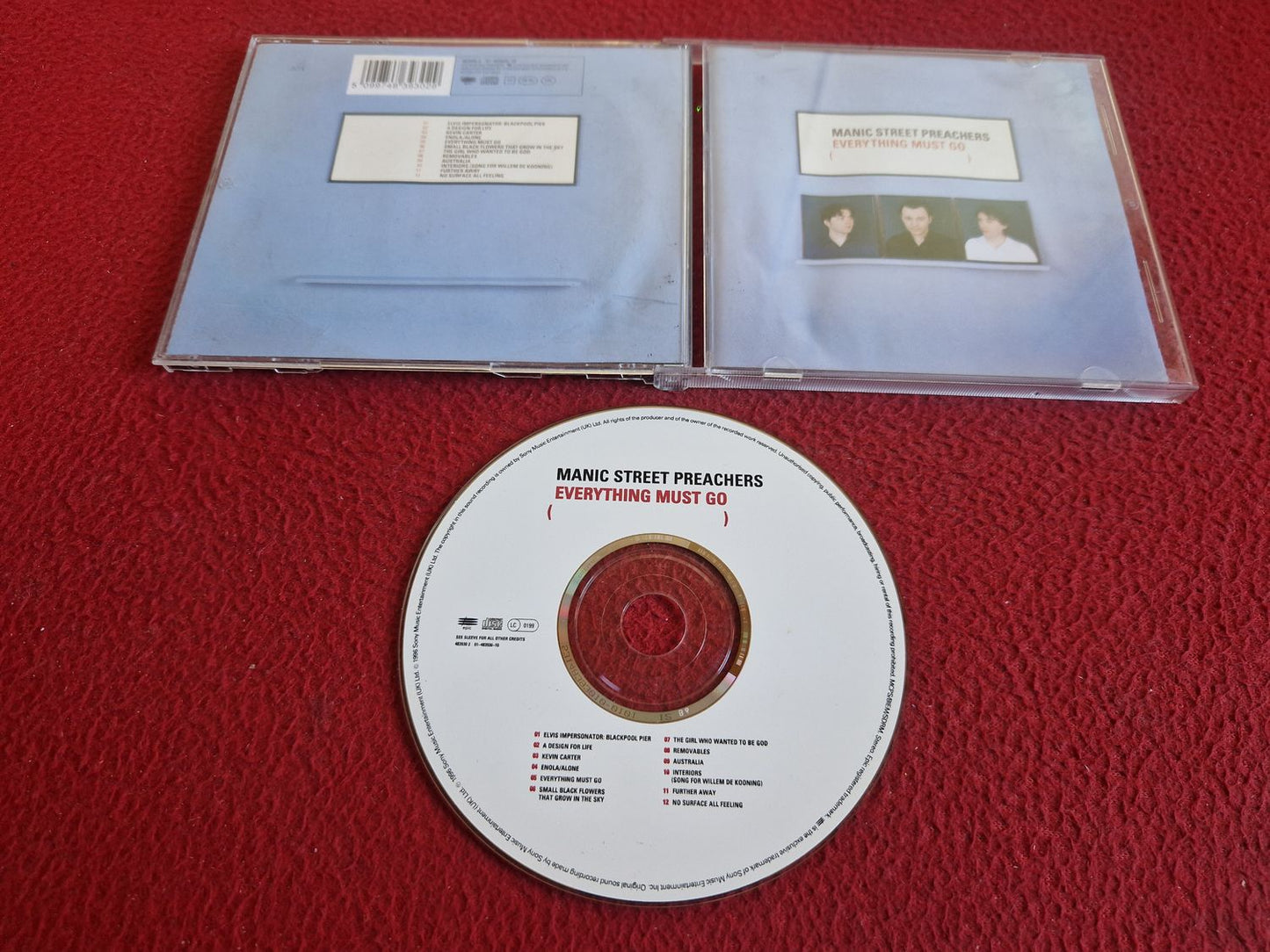 MANIC STREET PREACHERS EVERYTHING MUST GO CD