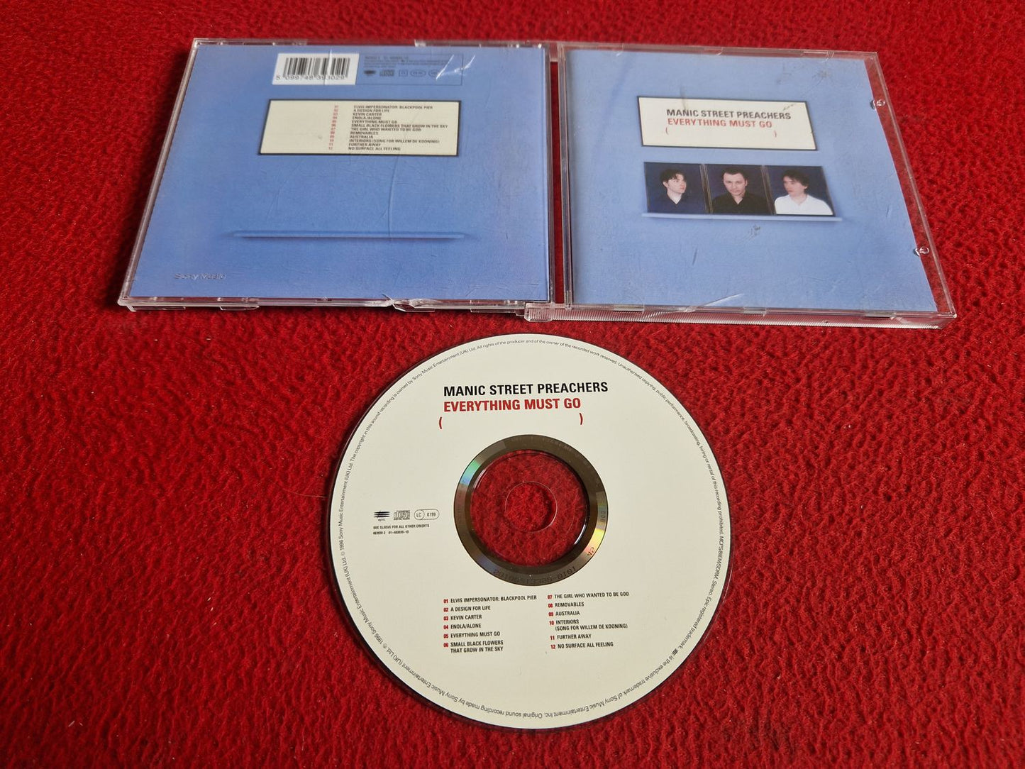 MANIC STREET PREACHERS EVERYTHING MUST GO CD