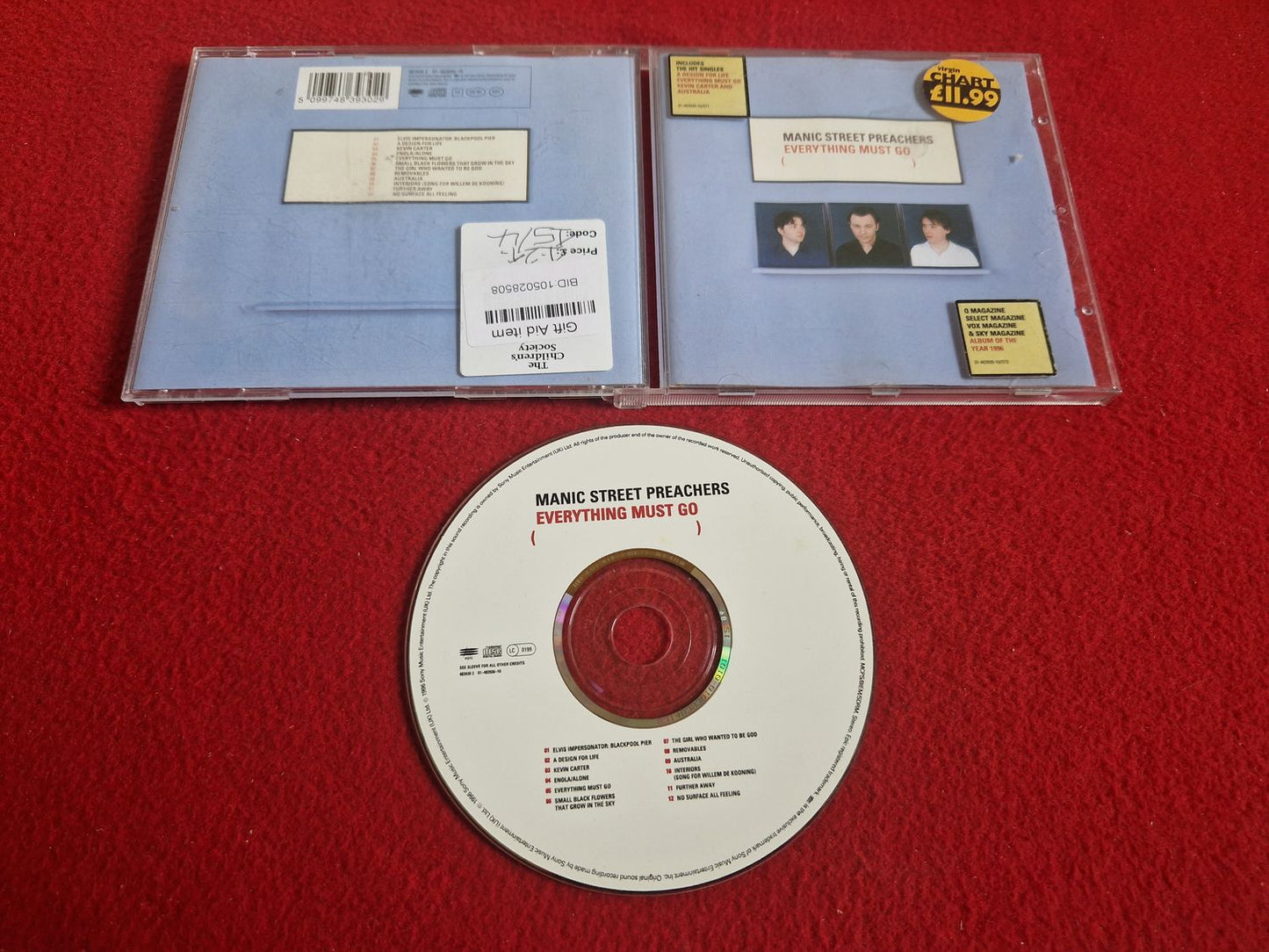 MANIC STREET PREACHERS EVERYTHING MUST GO till CD