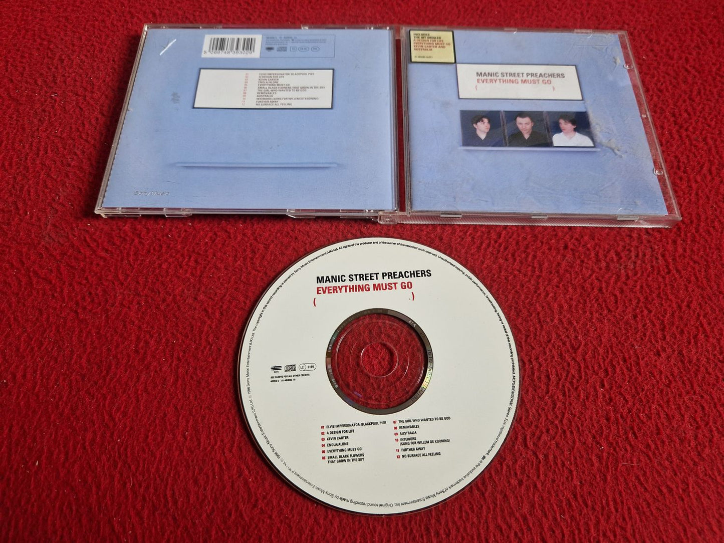 MANIC STREET PREACHERS EVERYTING MUST GO CD
