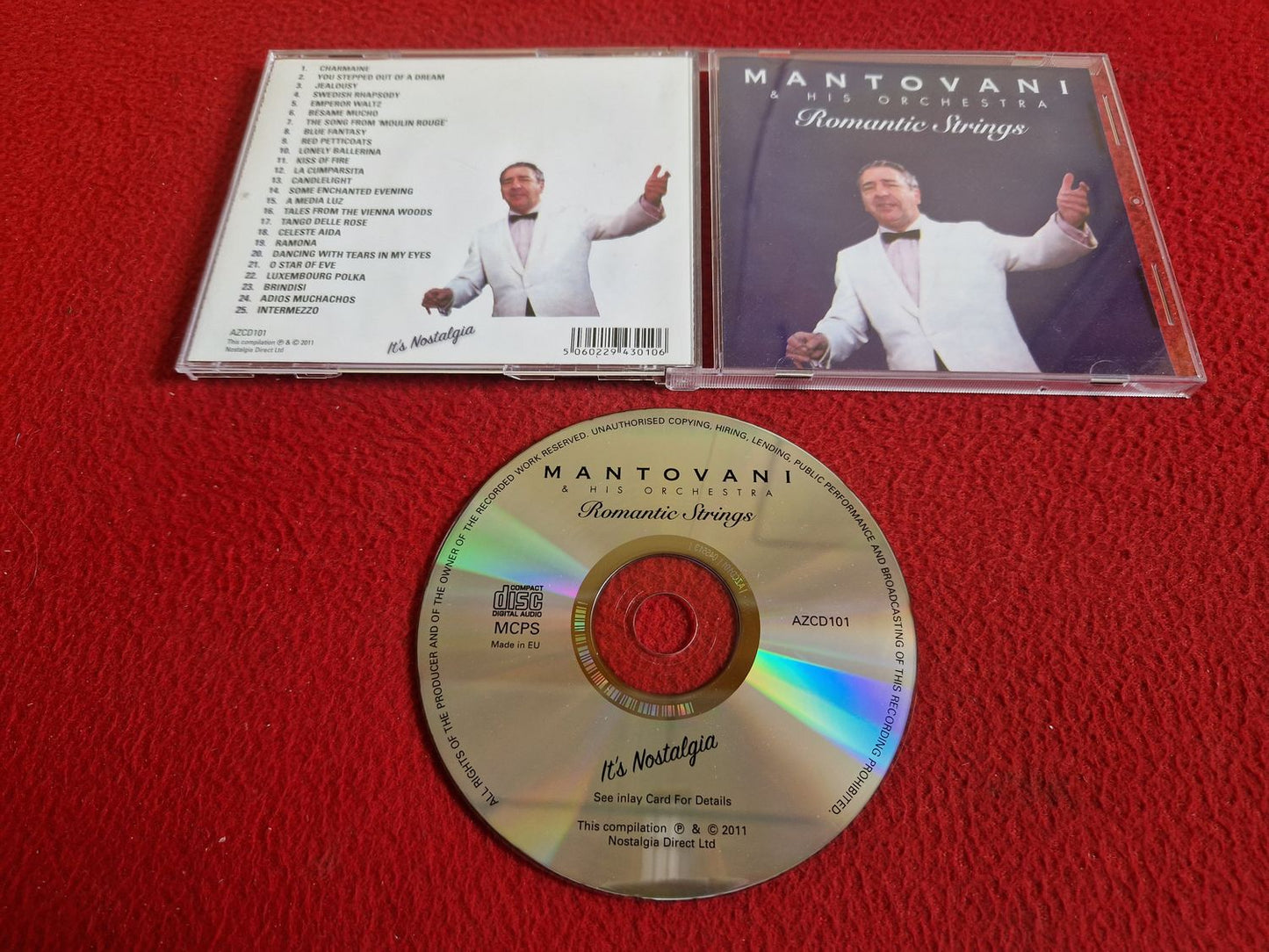 MANTOVANI & HIS ORCHESTRA ROMANTIC STRINGS CD