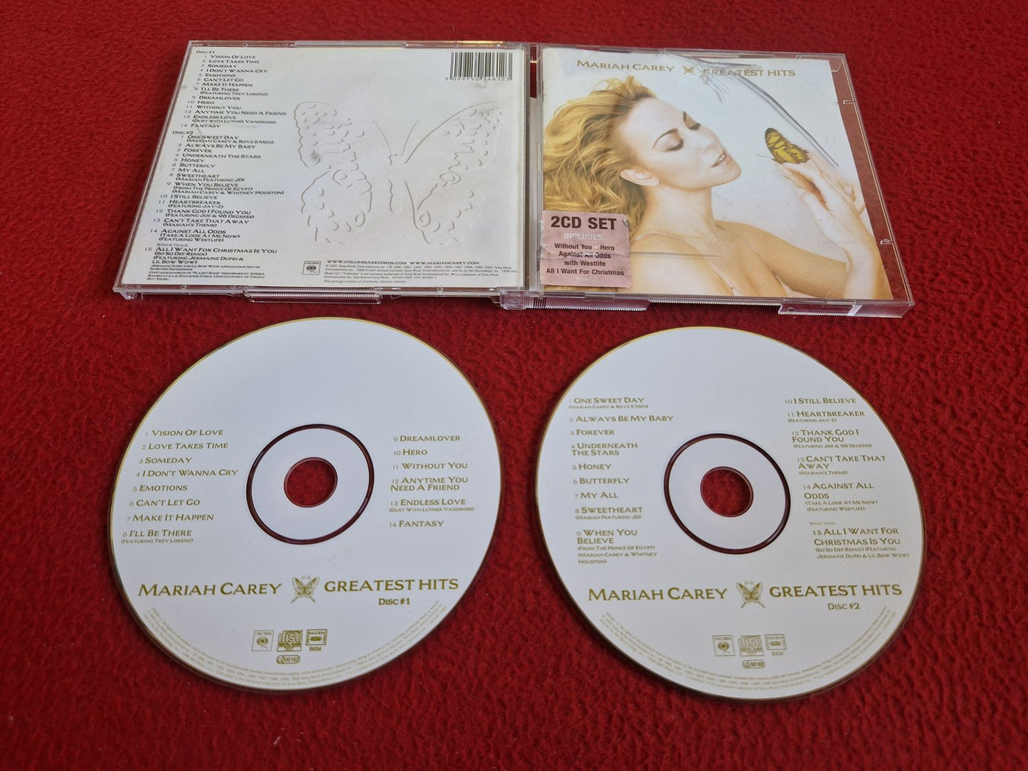 MARIAH CAREY GRATEST HITS 2 CD SET