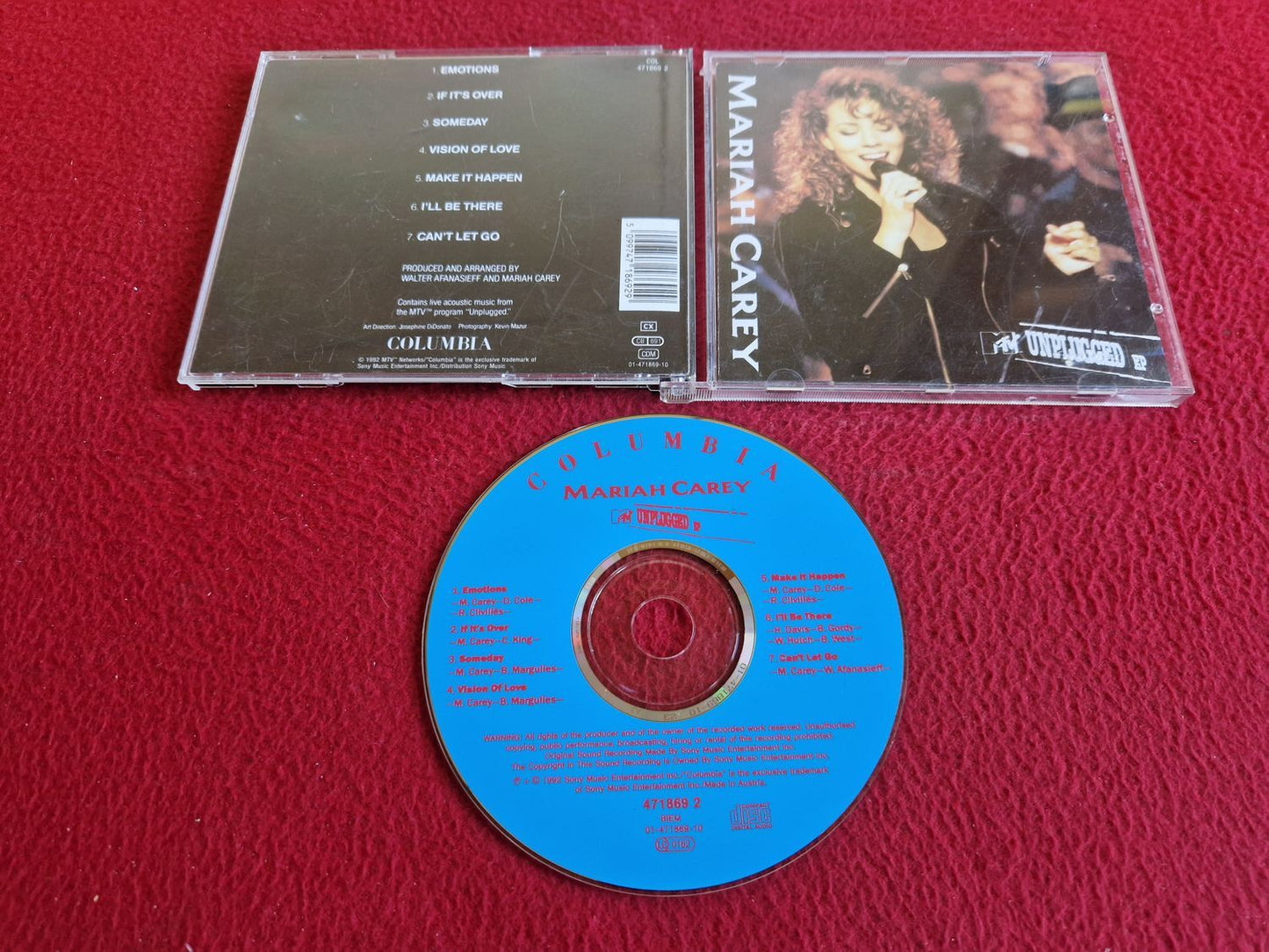 MARIAH CAREY MTV UNPLUGGED CD