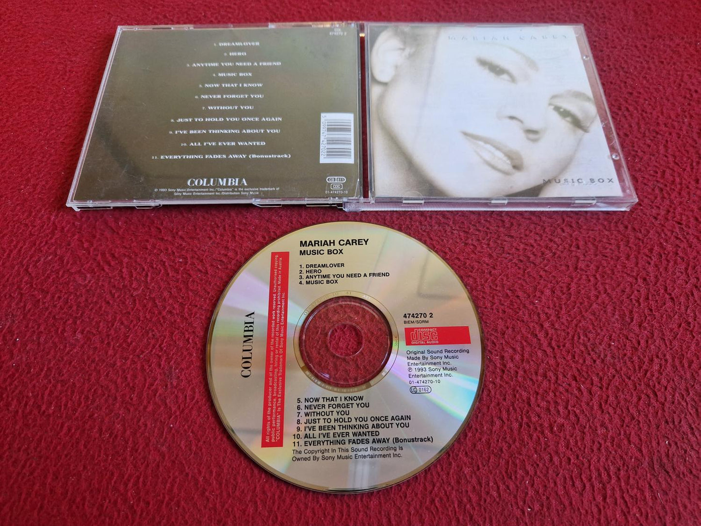 MARIAH CAREY MUSIC BOX CD