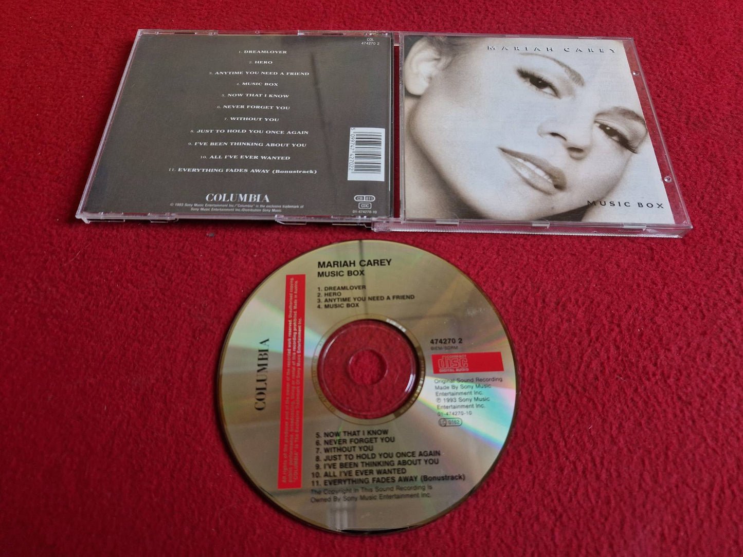 MARIAH CAREY MUSIC BOX CD