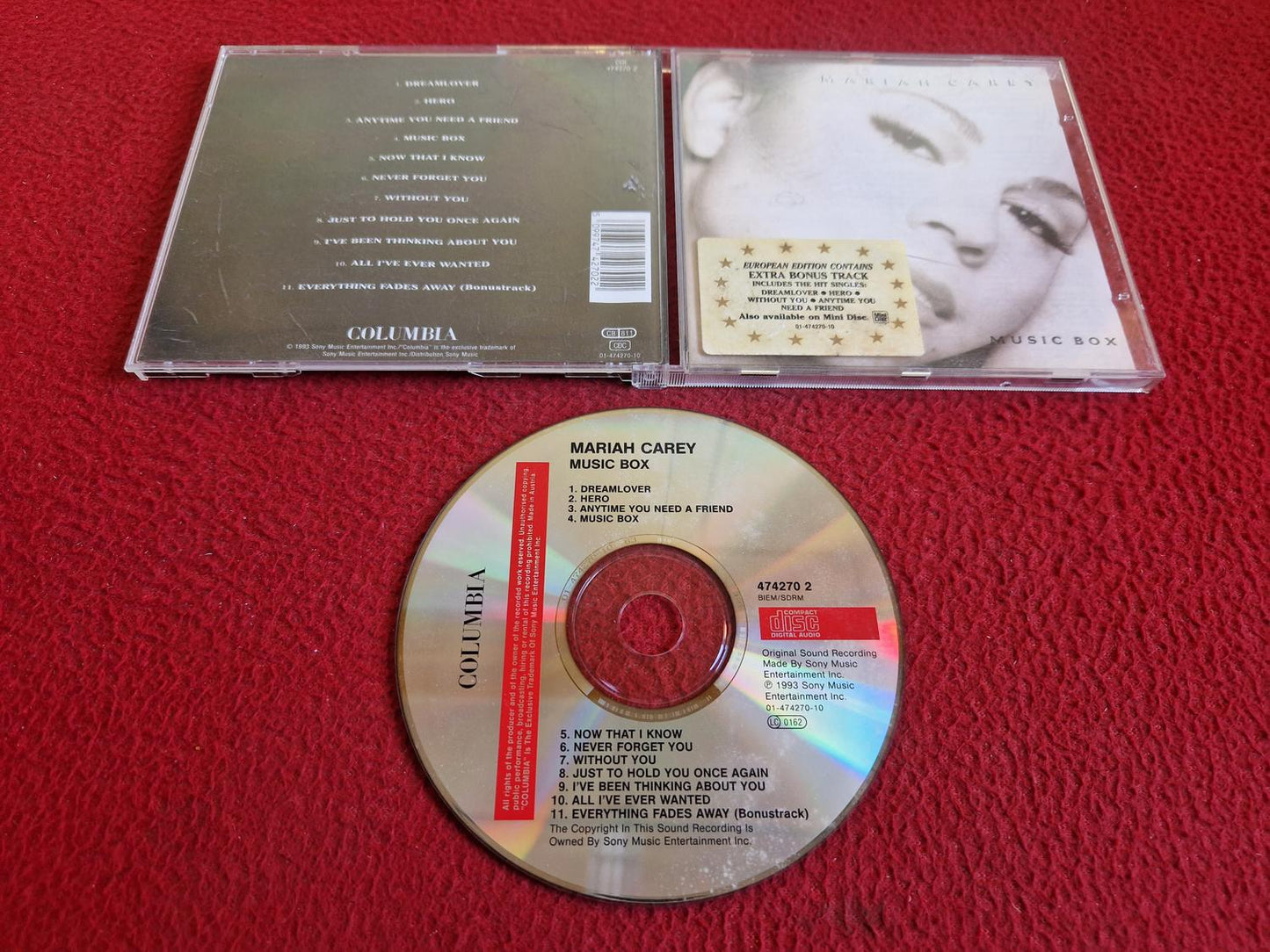 MARIAH CAREY MUSIC BOX CD