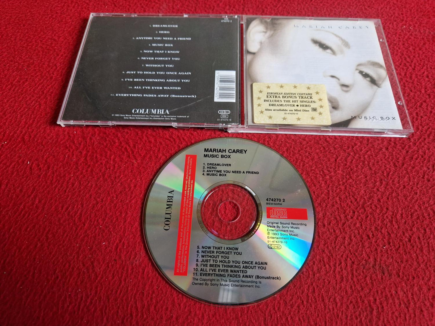 MARIAH CAREY MUSIC BOX CD