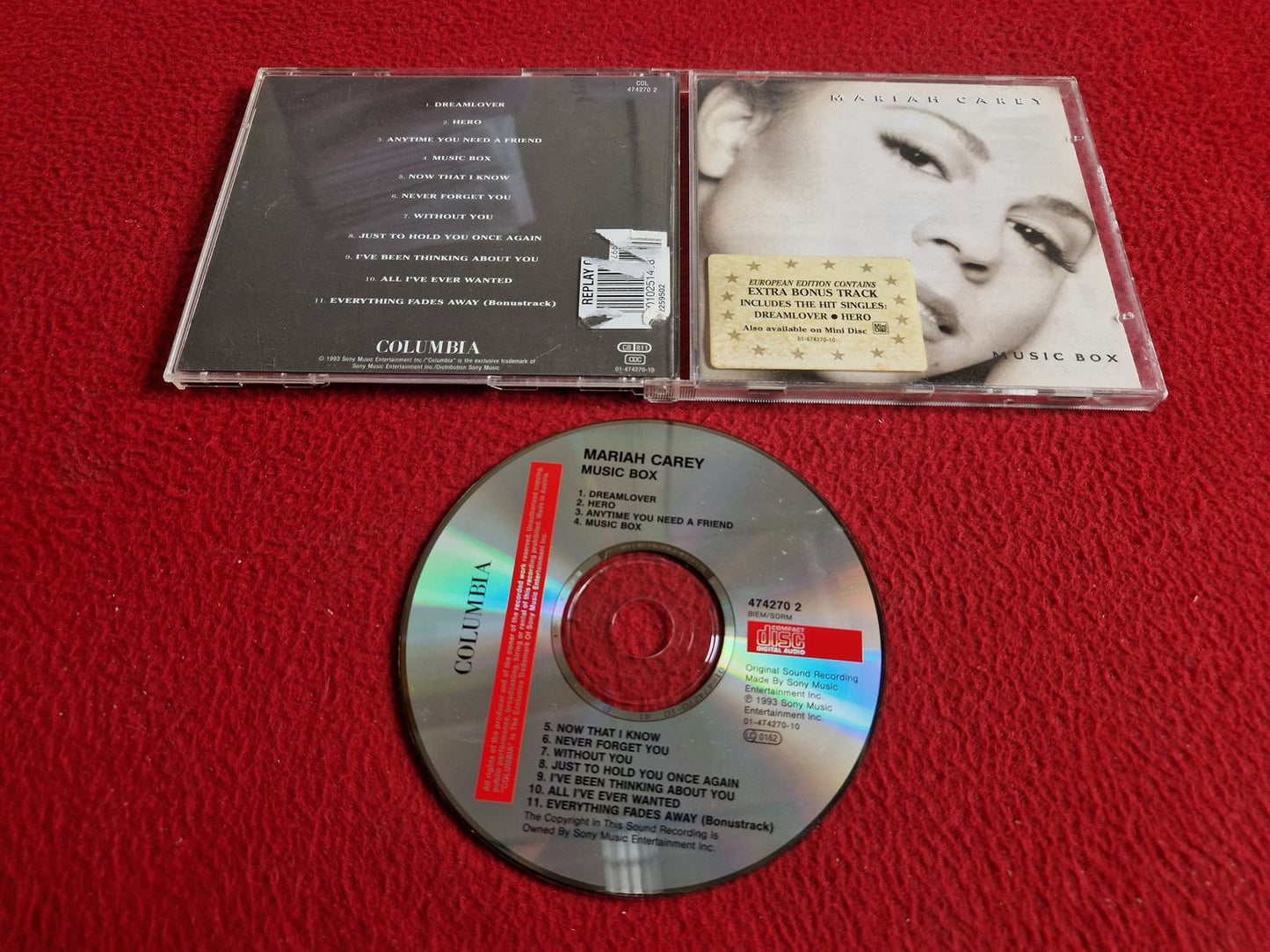 MARIAH CAREY MUSIC BOX CD
