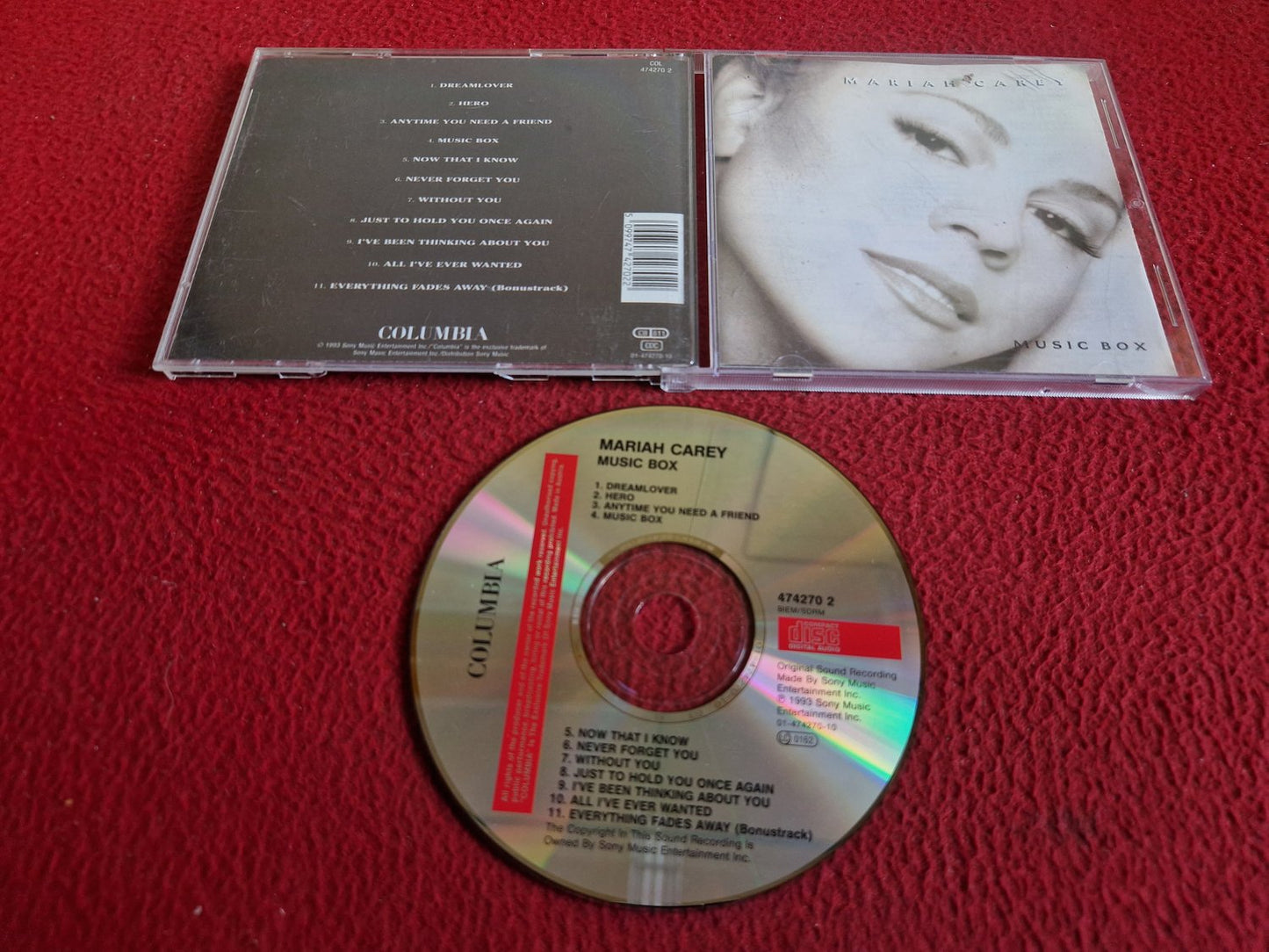 MARIAH CAREY MUSIC BOX CD