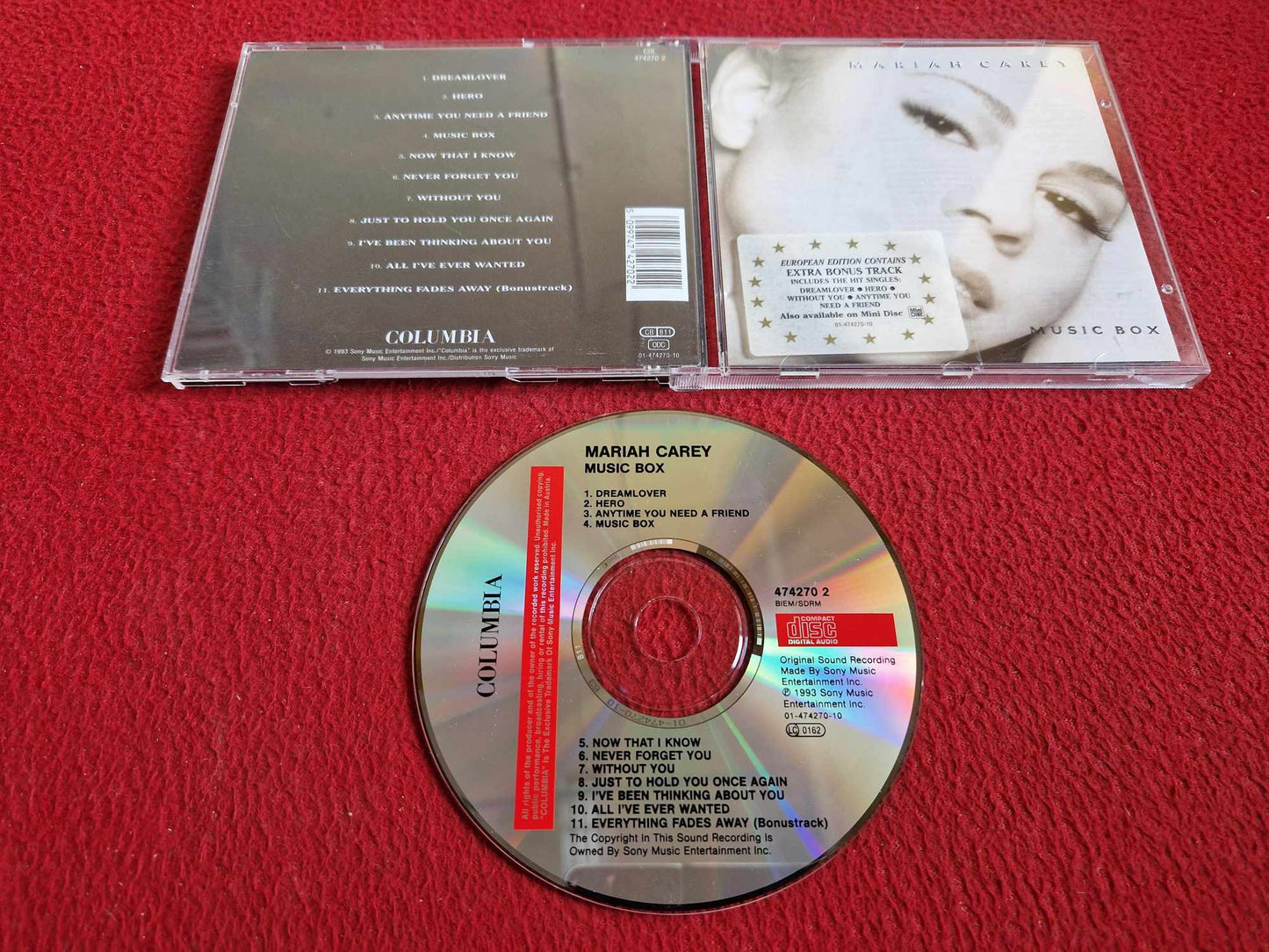 MARIAH CAREY MUSIC BOX CD