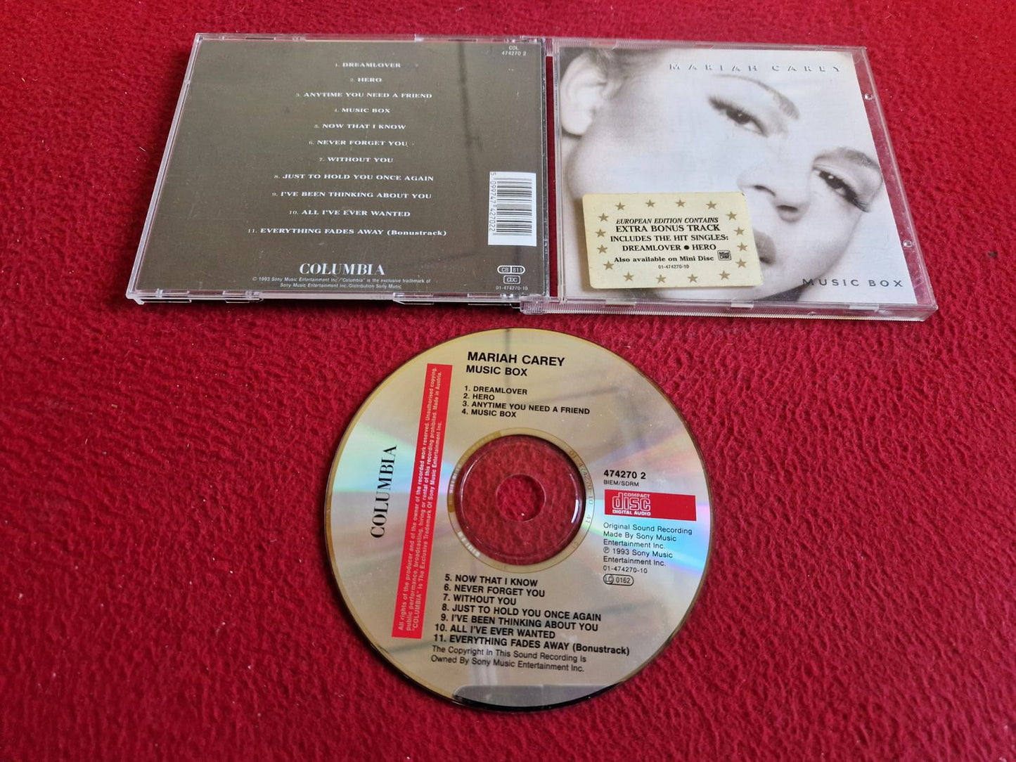 MARIAH CAREY MUSIC BOX CD