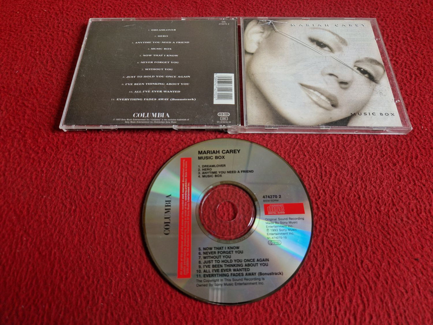 MARIAH CAREY MUSIC BOX CD