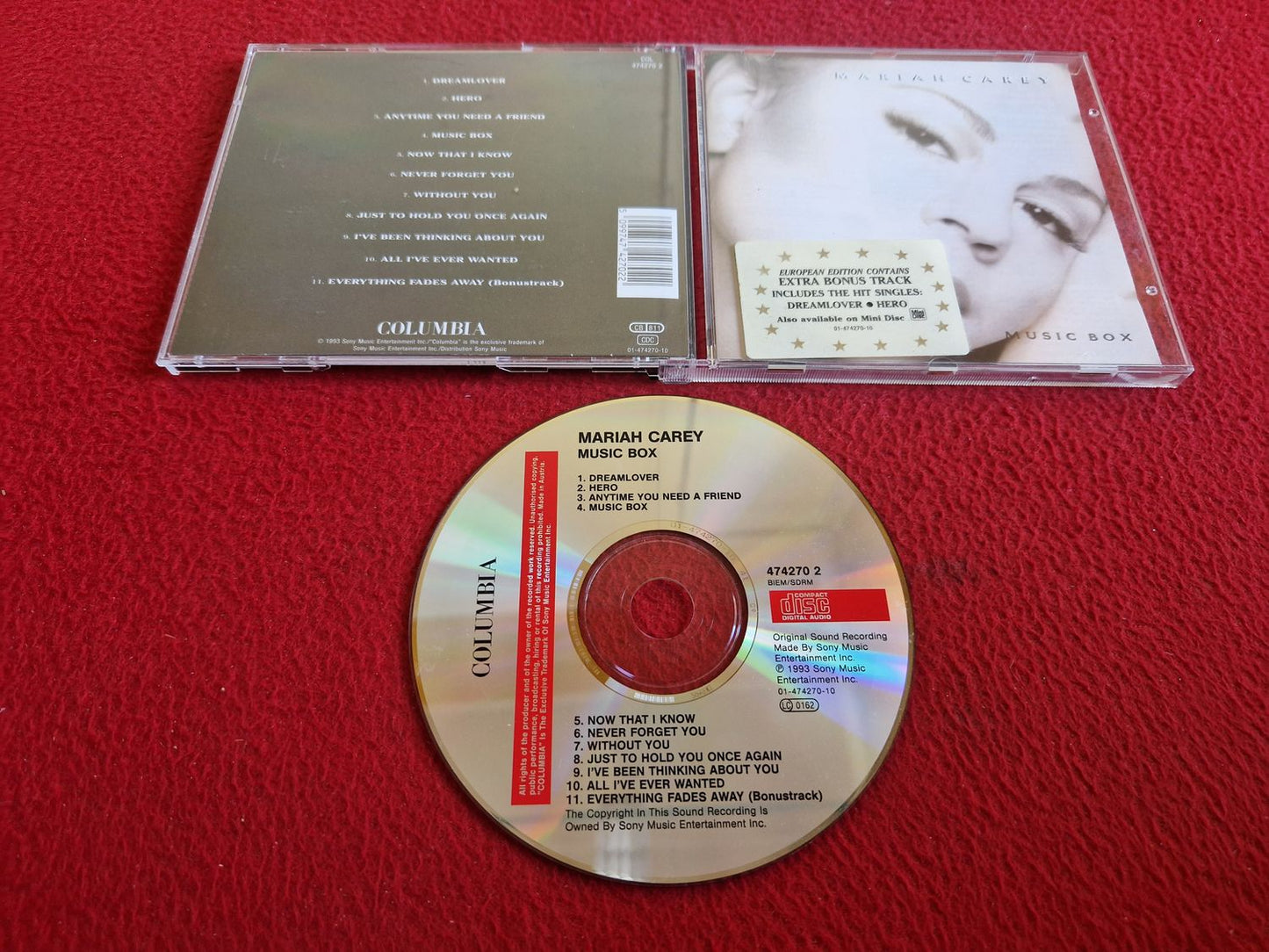 MARIAH CAREY MUSIC BOX CD