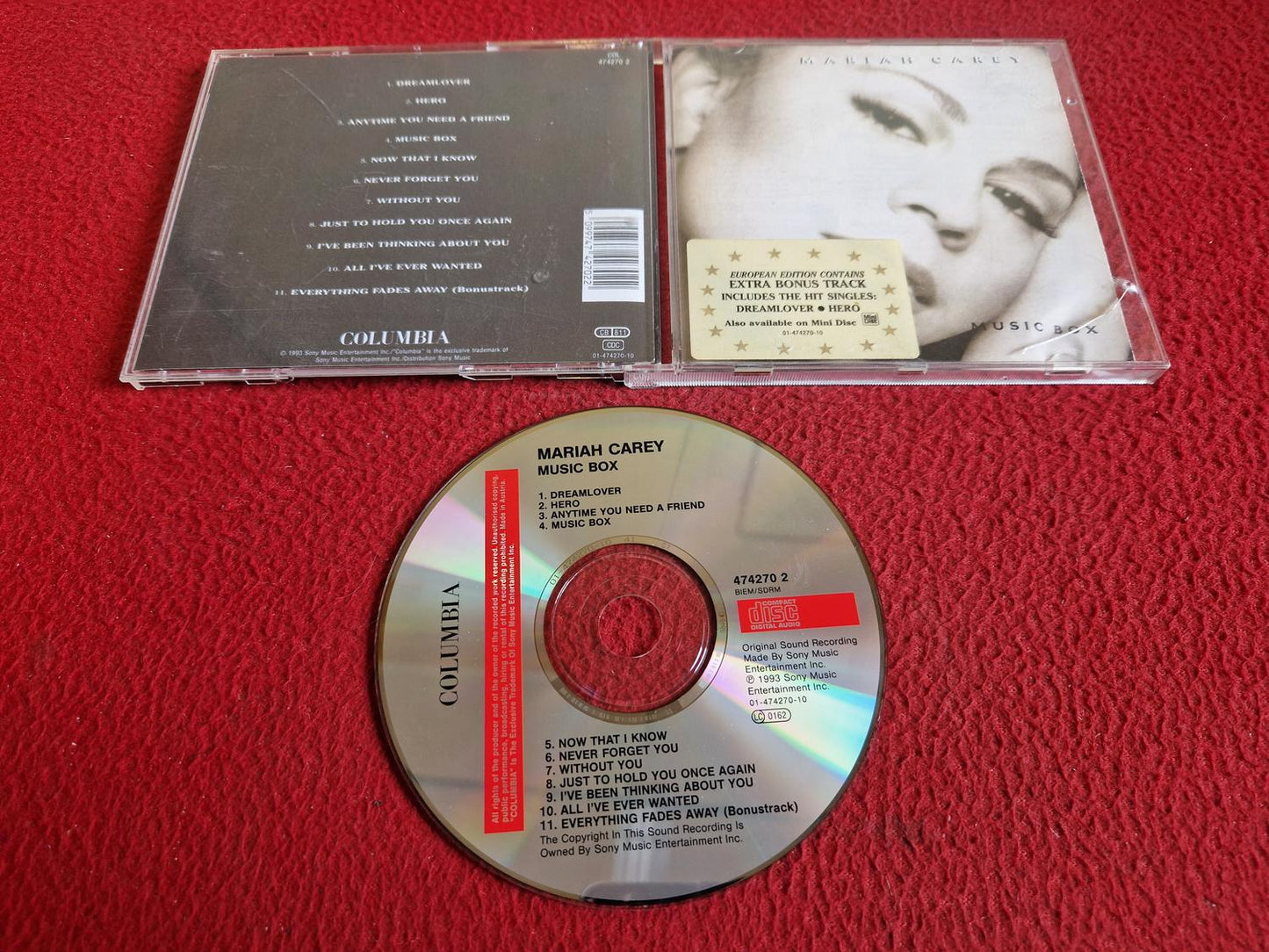 MARIAH CAREY MUSIC BOX CD