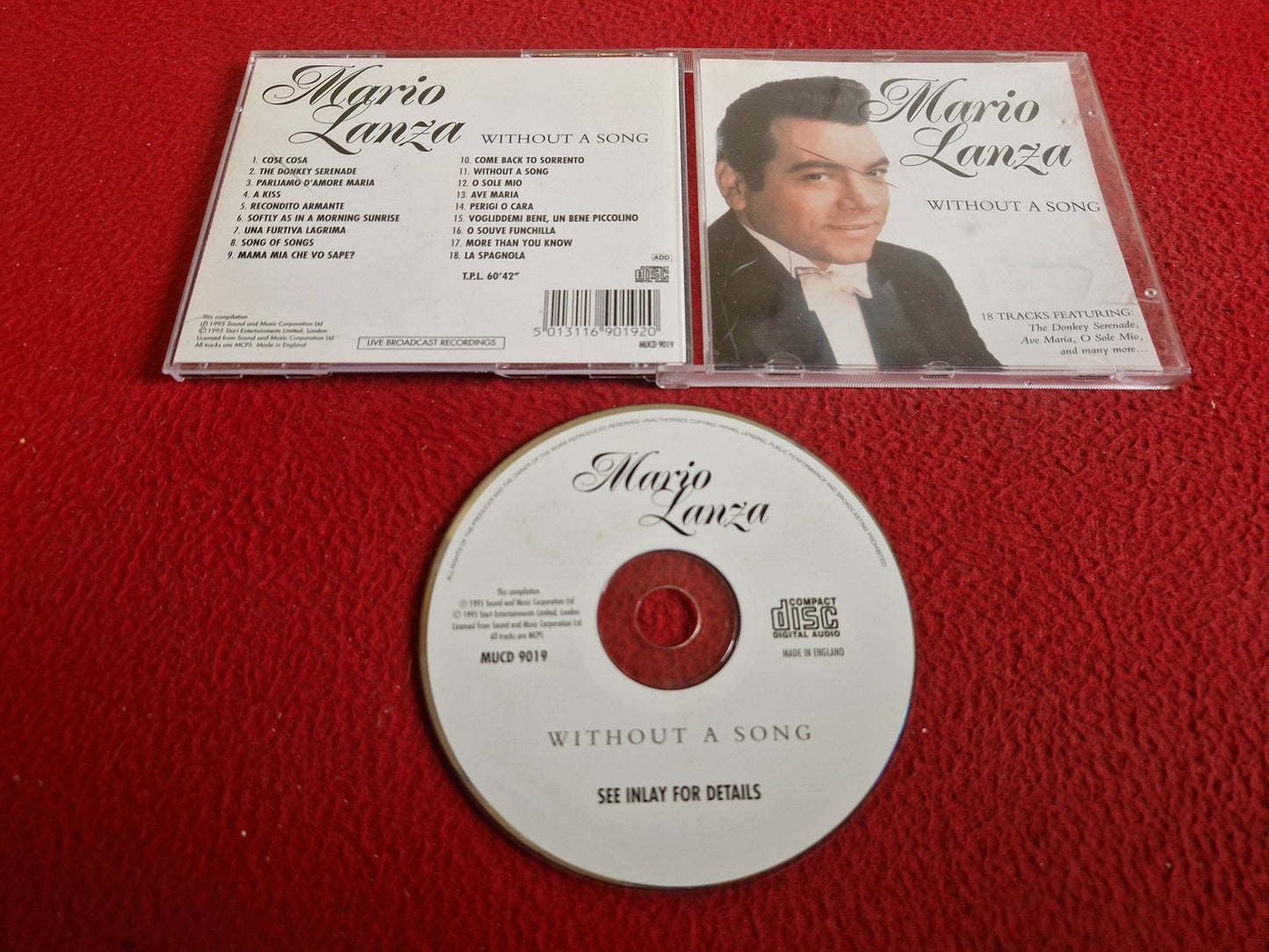 MARIO LANZA WITHOUT A SONG CD