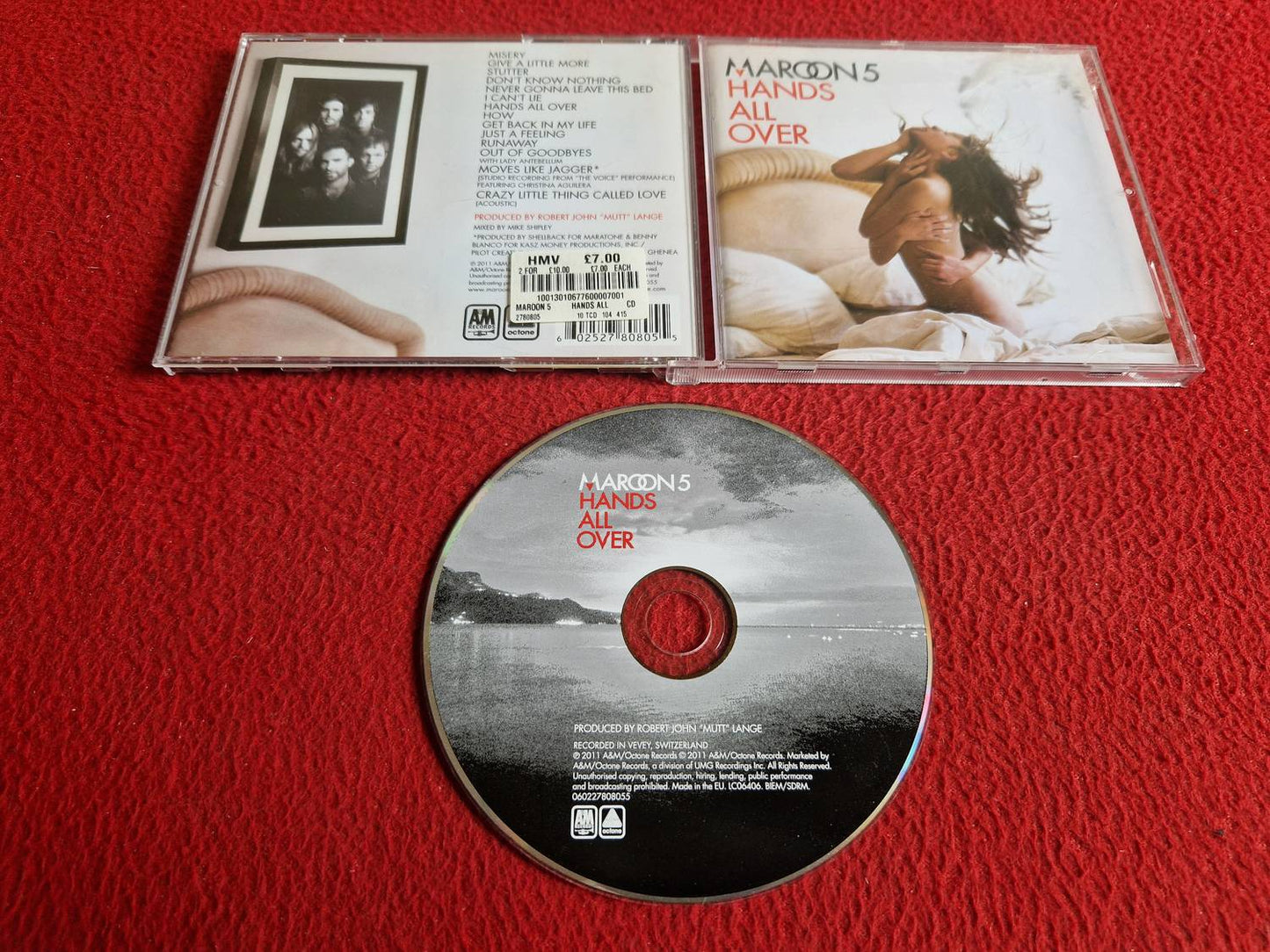 MAROON 5 HANDS ALL OVER CD