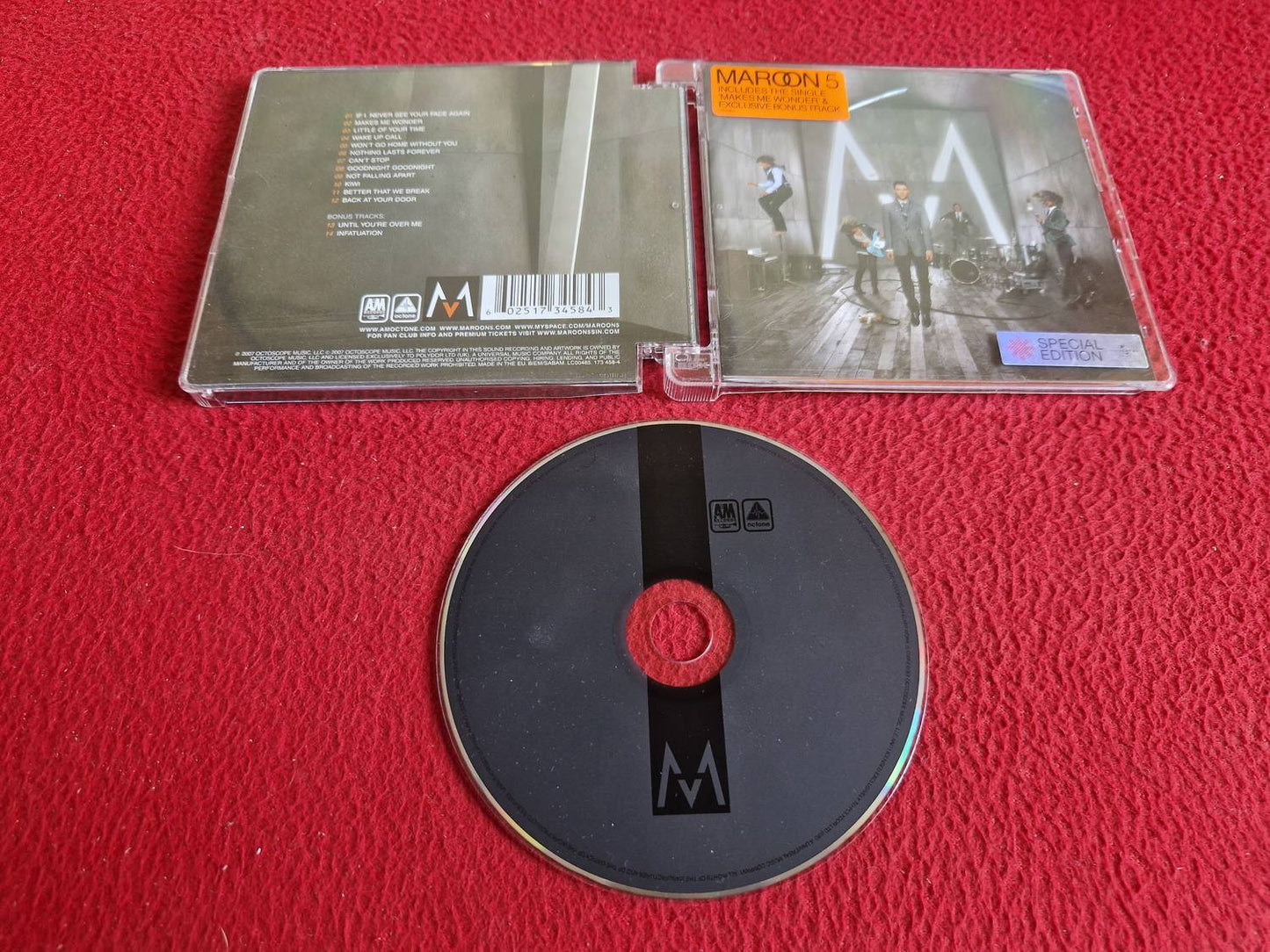 MAROON 5 IT WON'T BE SOON BEFORE LONG CD
