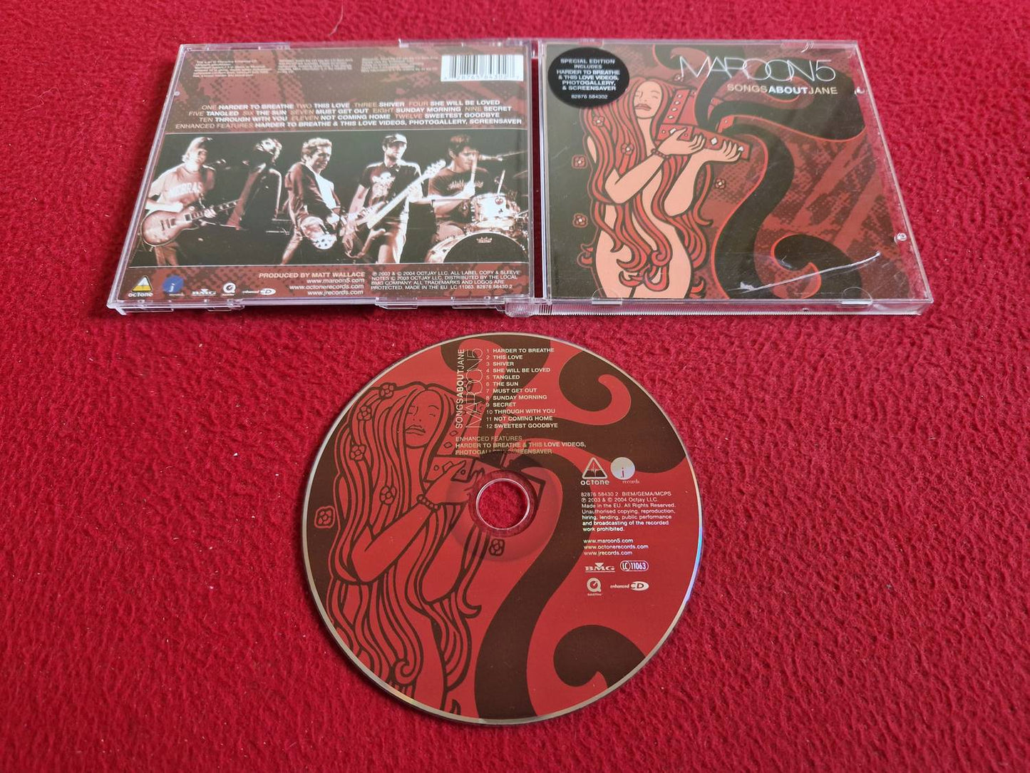 MAROON 5 SONGS ABOUT JANE CD