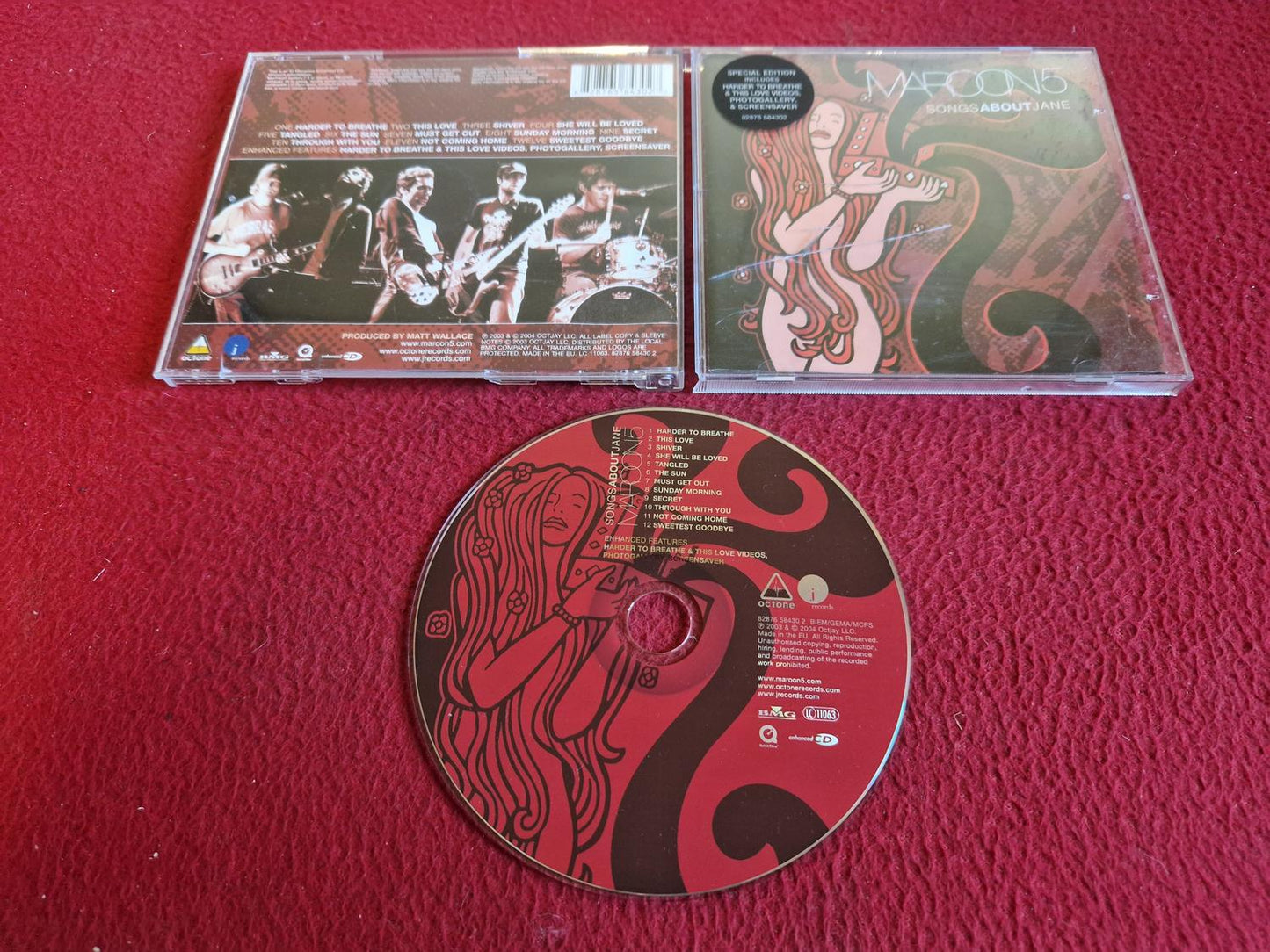 MAROON 5 SONGS ABOUT JANE CD