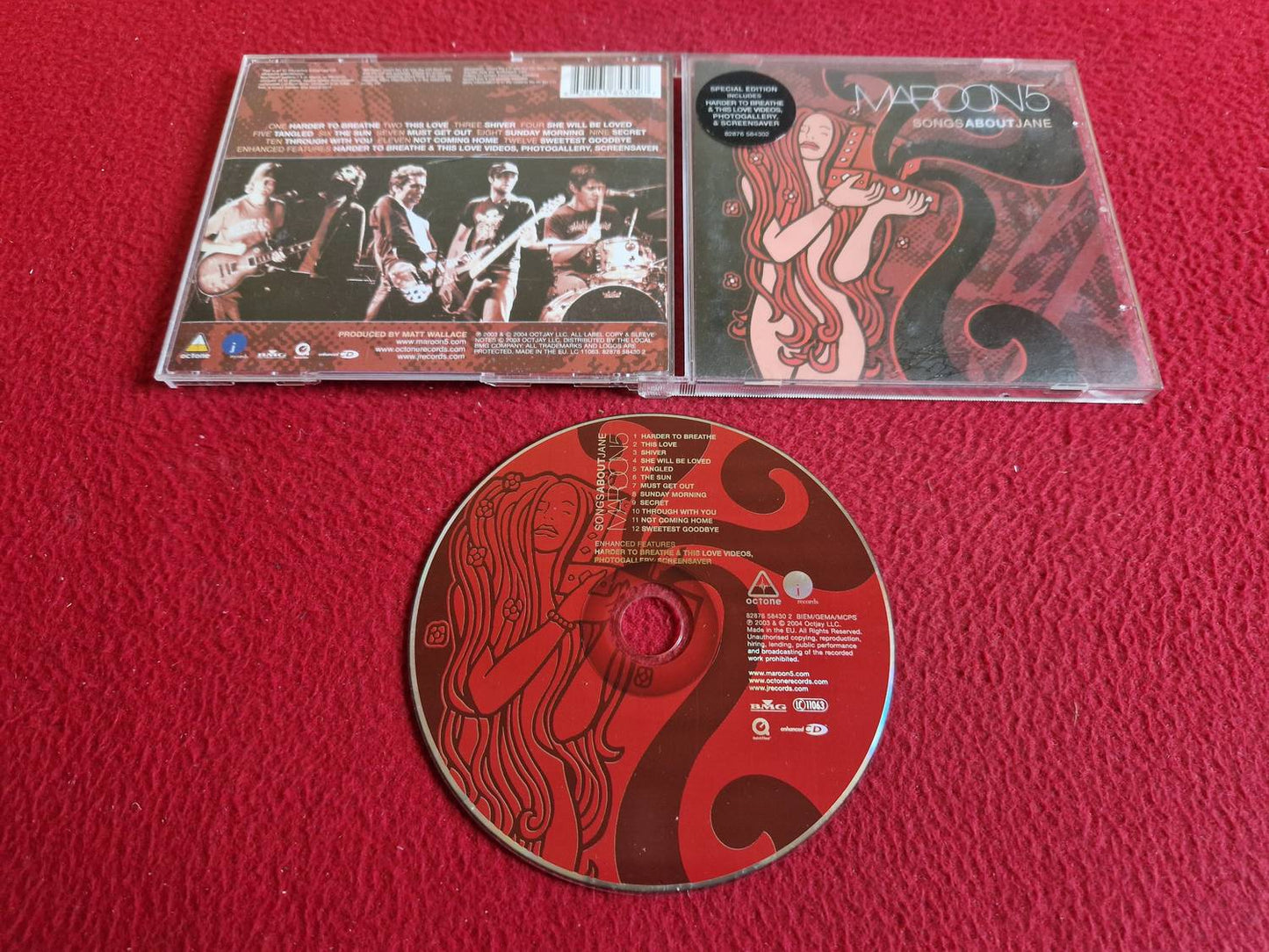 MAROON 5 SONGS ABOUT JANE CD