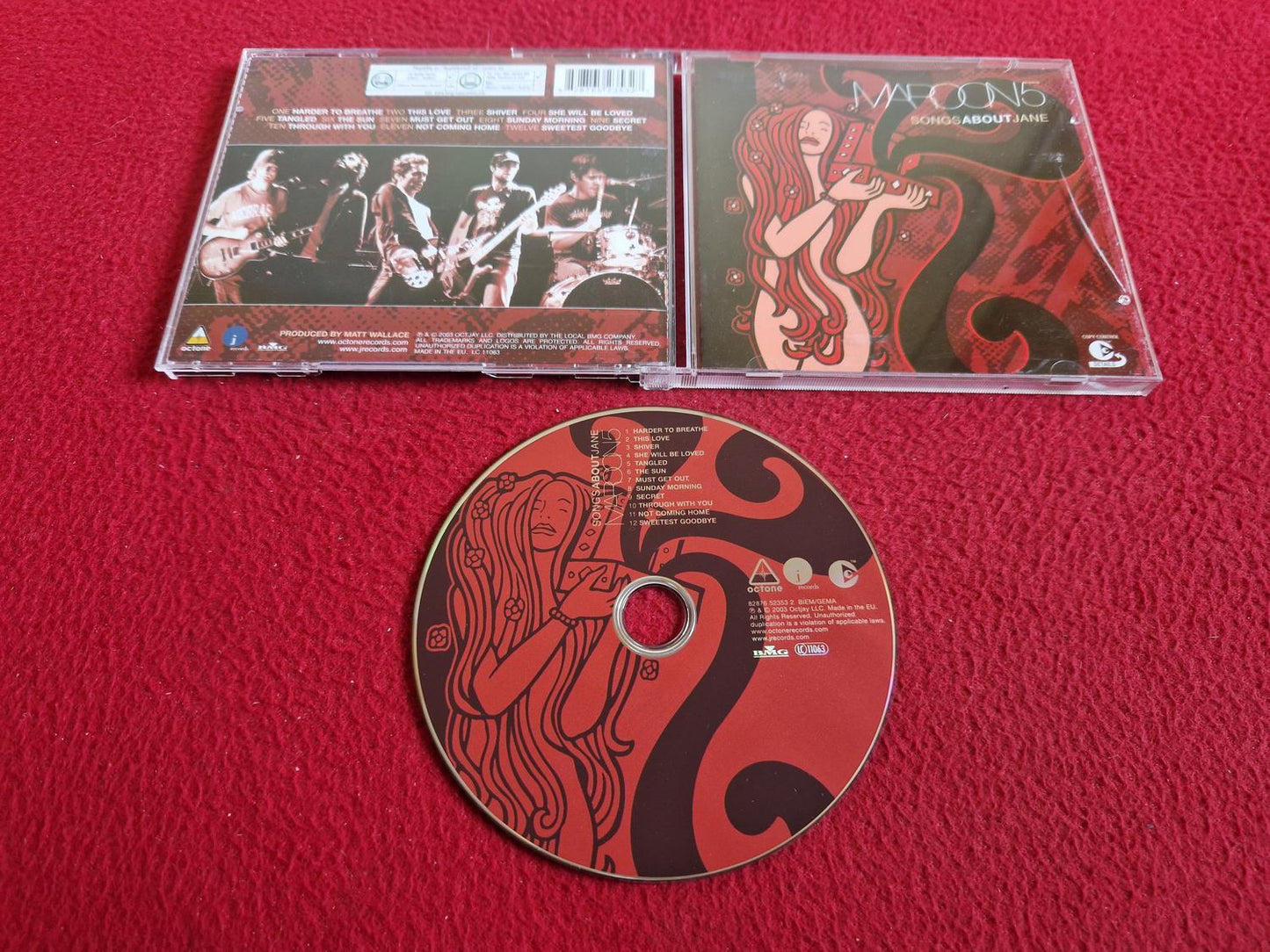 MAROON 5 SONGS ABOUT JANE CD