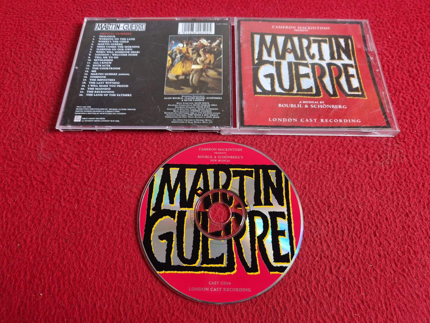 MARTIN GUERRE LONDON CAST RECORDING CD