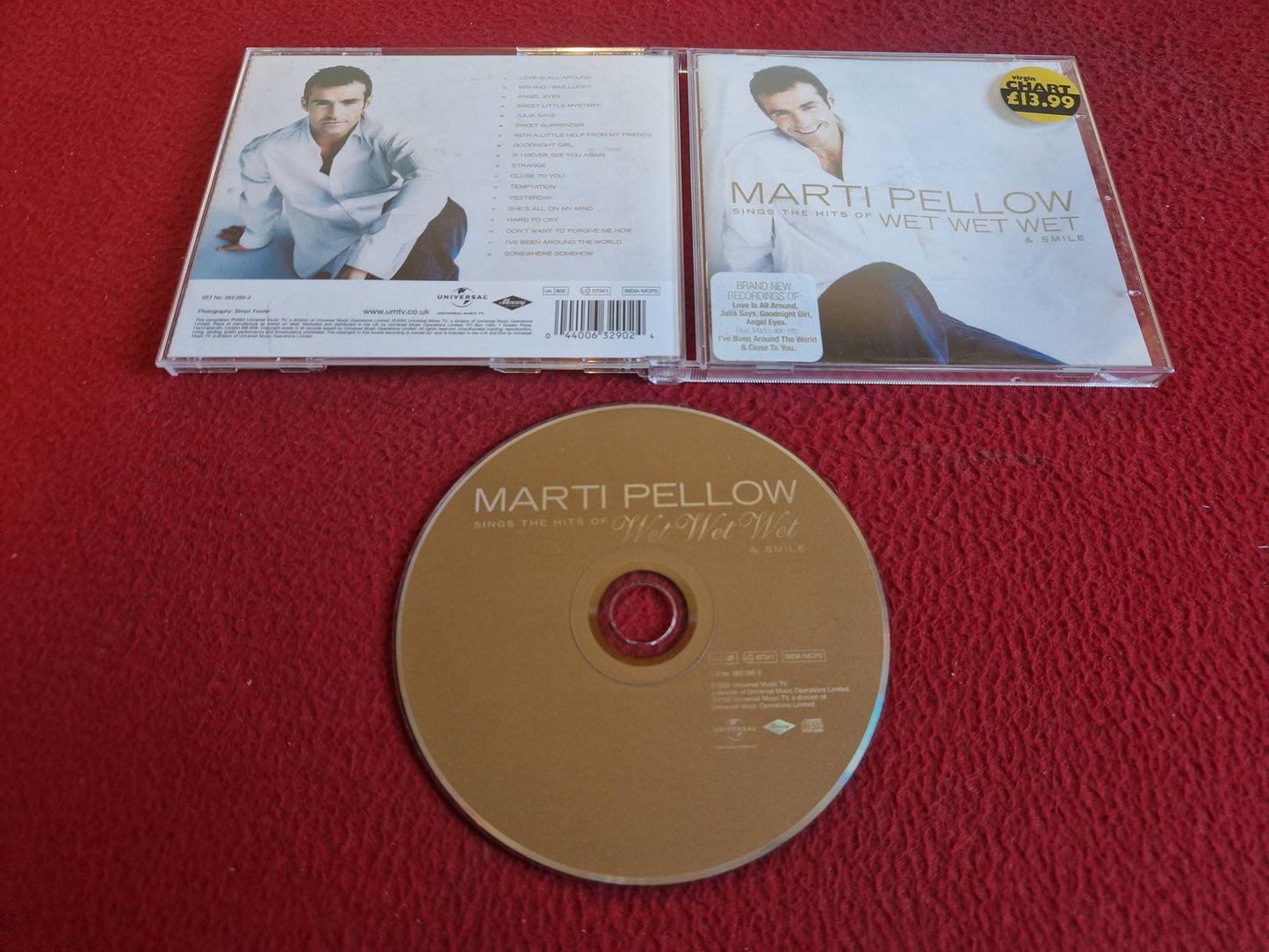 MARTI PELLOW SINGS THE HITS OF WET WET WET & SMILE CD