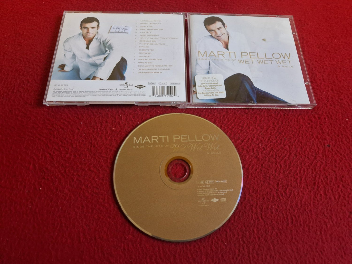 MARTI PELLOW SINGS THE HITS OF WET WET WET & SMILE CD