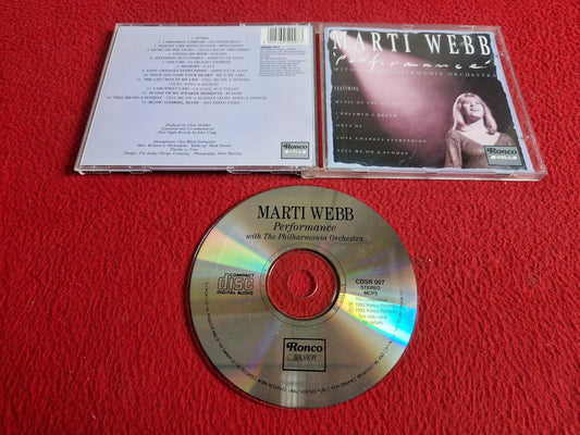 MARTI WEBB PERFORMANCE WITH THE PHILHARMONIC ORCHESTRA CD