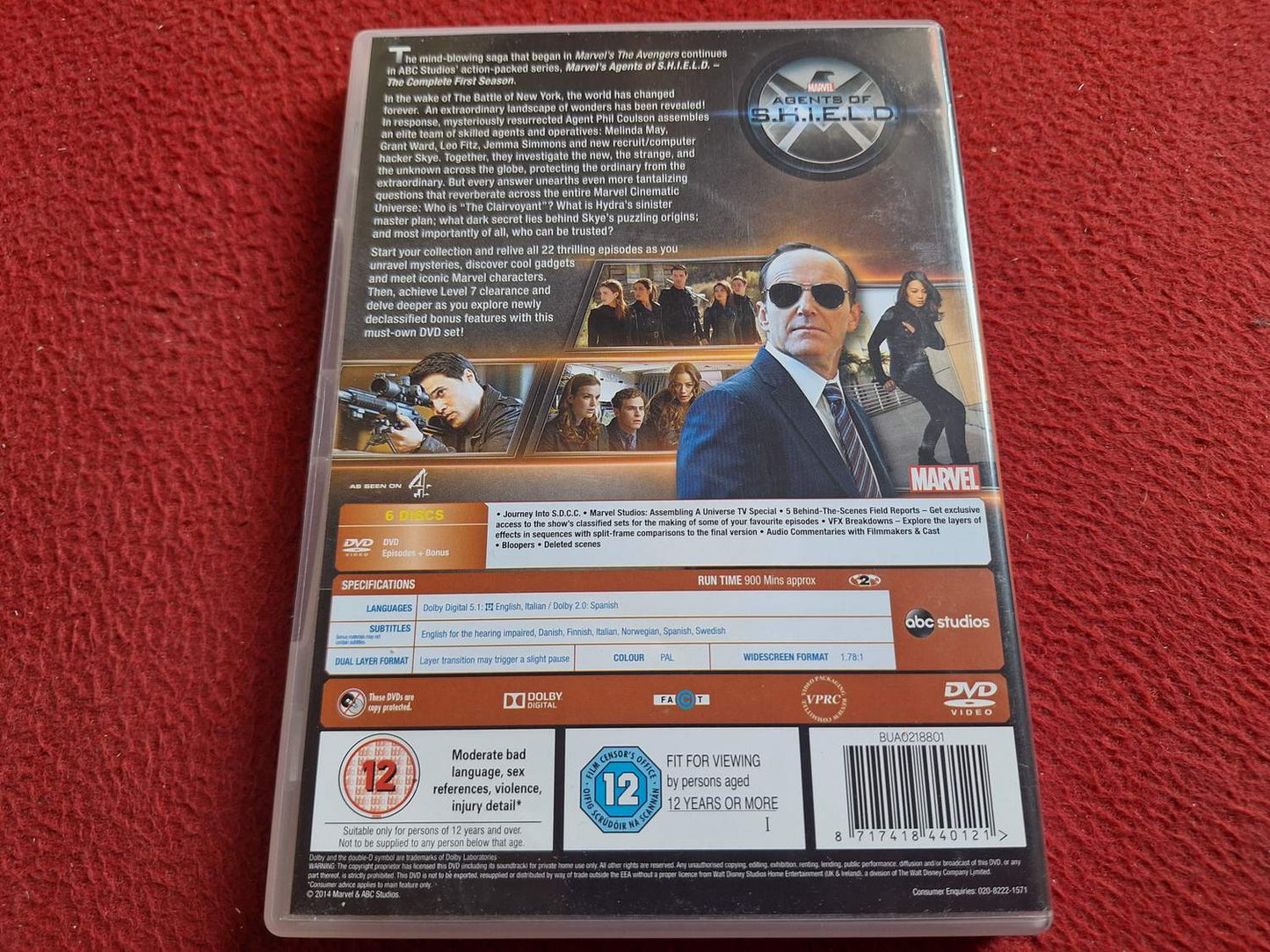 MARVEL AGENTS OF S.H.I.E.L.D. SEASON 1 BOX DVD