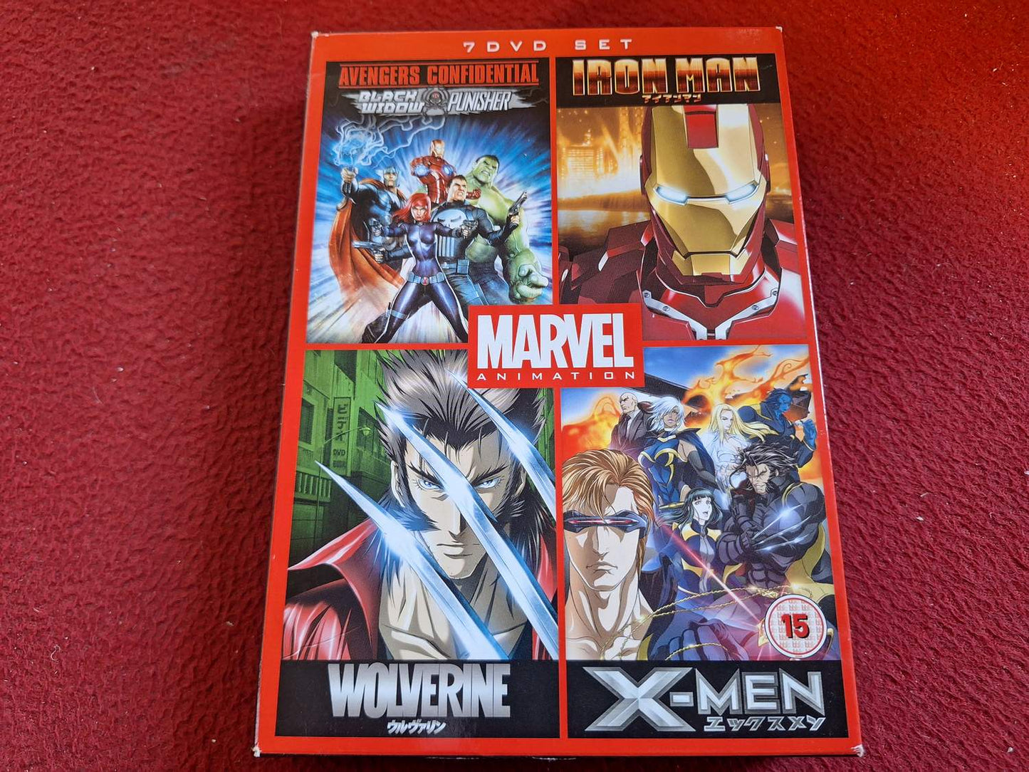 MARVEL ANIMATION - AVENGERS CONFIDENTIAL / IRON MAN / WOLVERINE / X-MEN BOX DVD