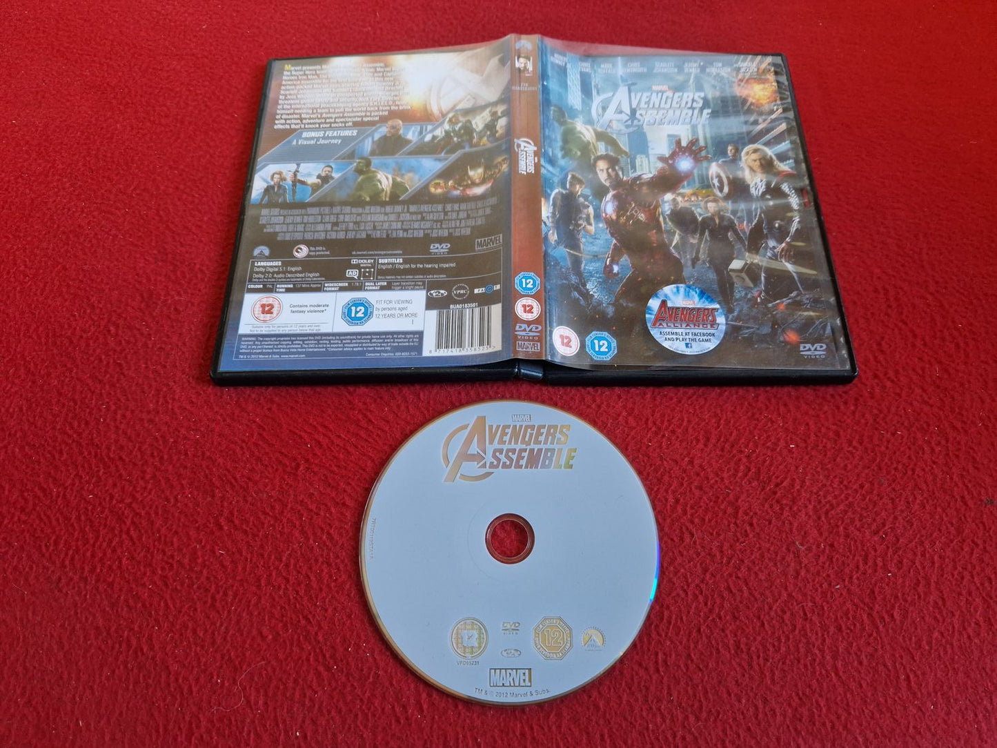 MARVEL AVENGERS ASSEMBLE DVD
