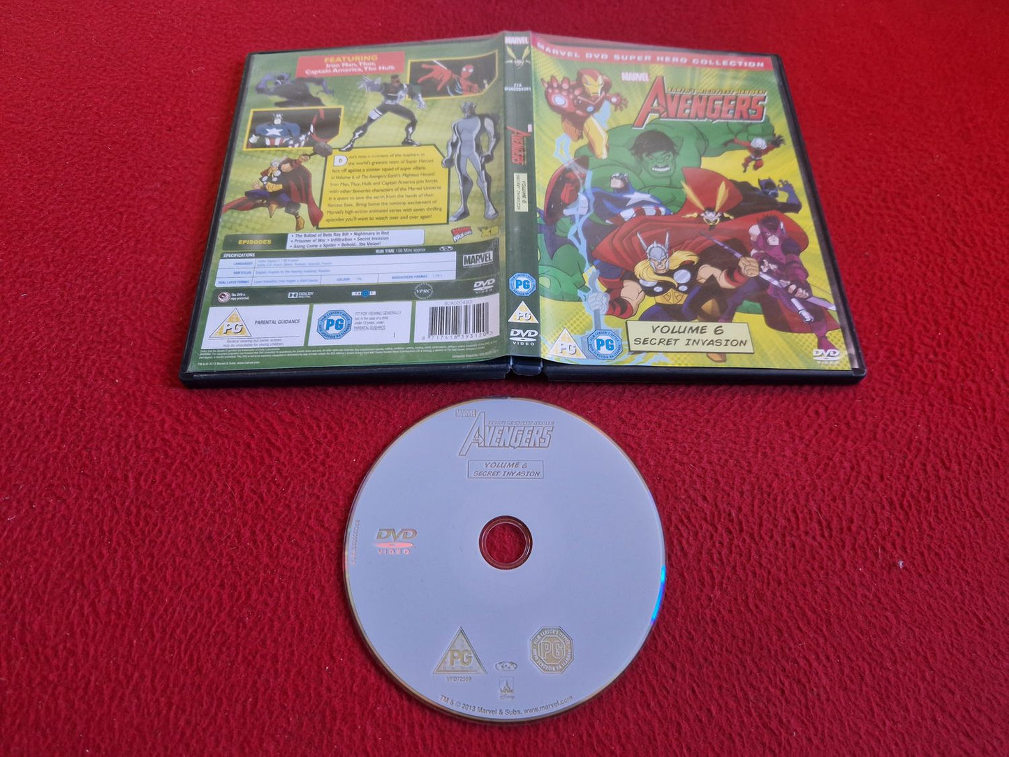 MARVEL AVENGERS VOLUME 6 SECRET INVASION DVD