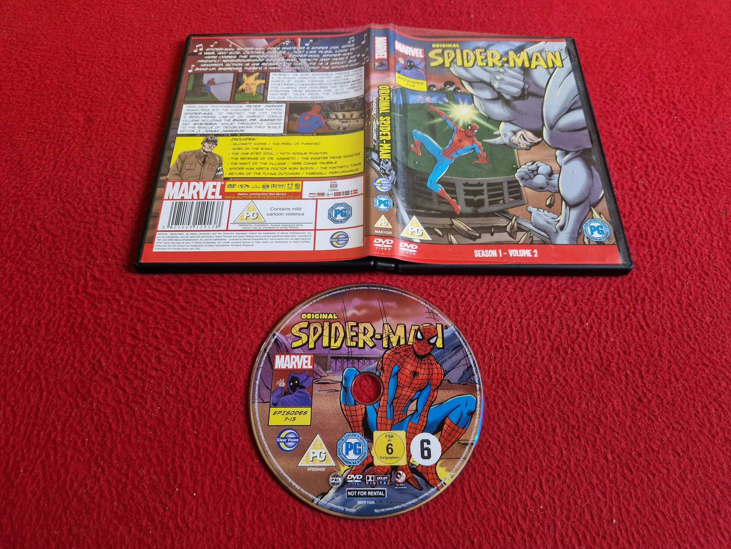 MARVEL ORIGINAL SPIDER-MAN SEASON 1 - VOLUME 2 DVD