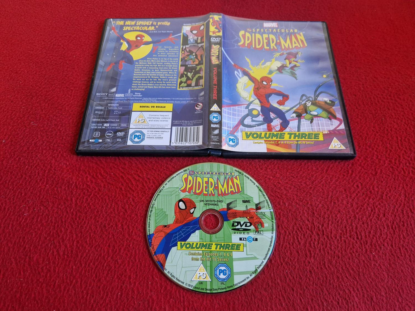 MARVEL SPECTACULAR SPIDER-MAN VOLUME 3 DVD