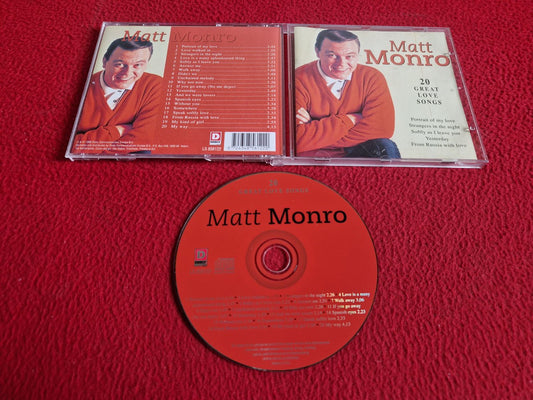 MATT MONRO 20 GREAT LOVE SONGS CD